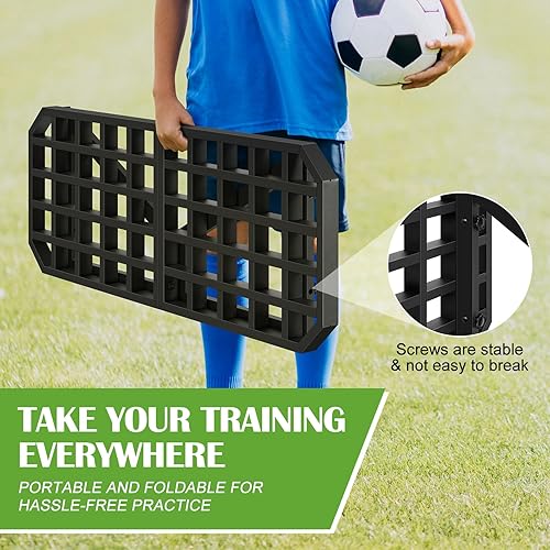 Miniatura 4 de OYEAL Tabla de rebote de fútbol con ángulos ajustables para pared de fútbol, equipo de entrenamiento de fútbol, equipo de entrenamiento de fútbol