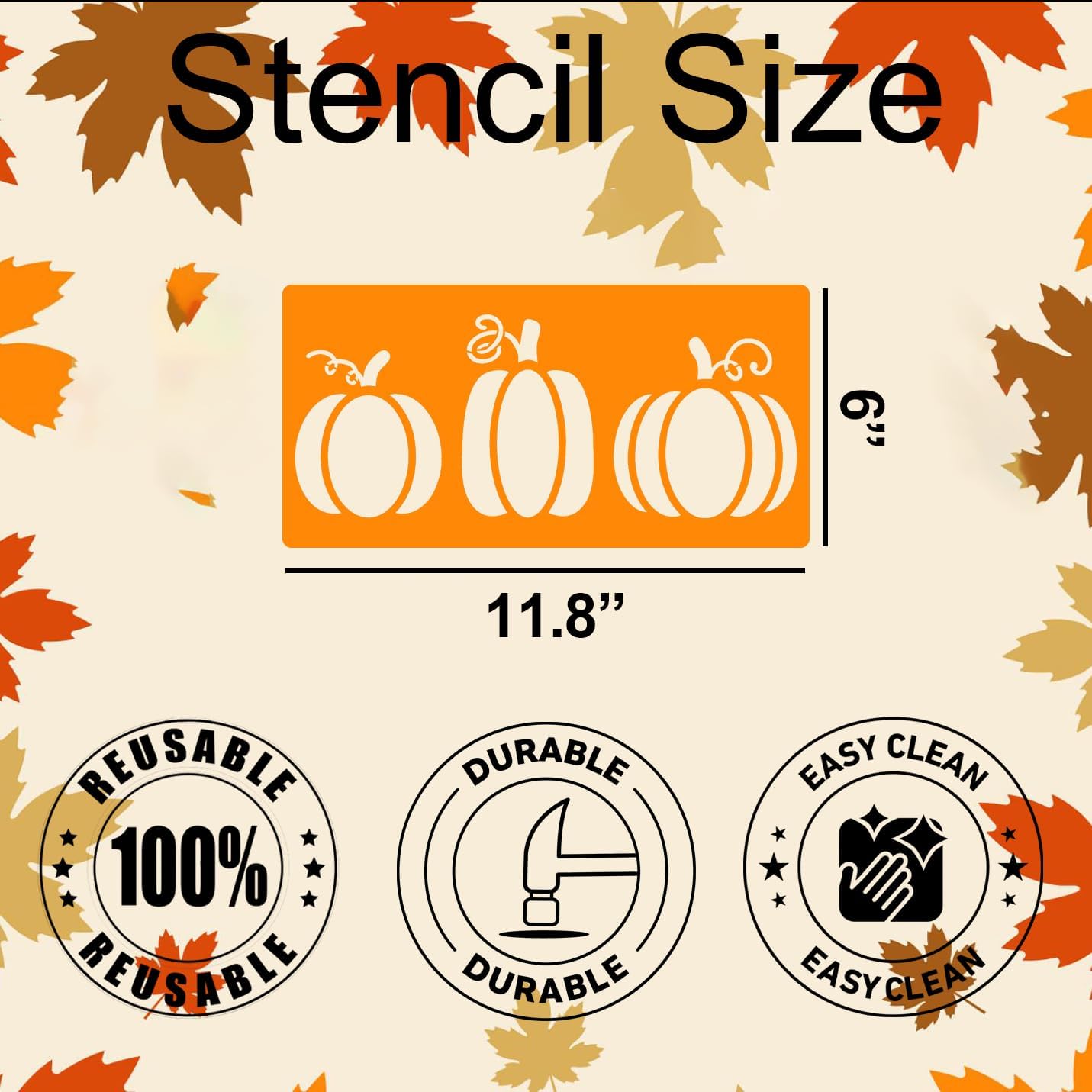 Fall Halloween Stencils for Door Mats Fall Stencils for Painting on Wood image 2