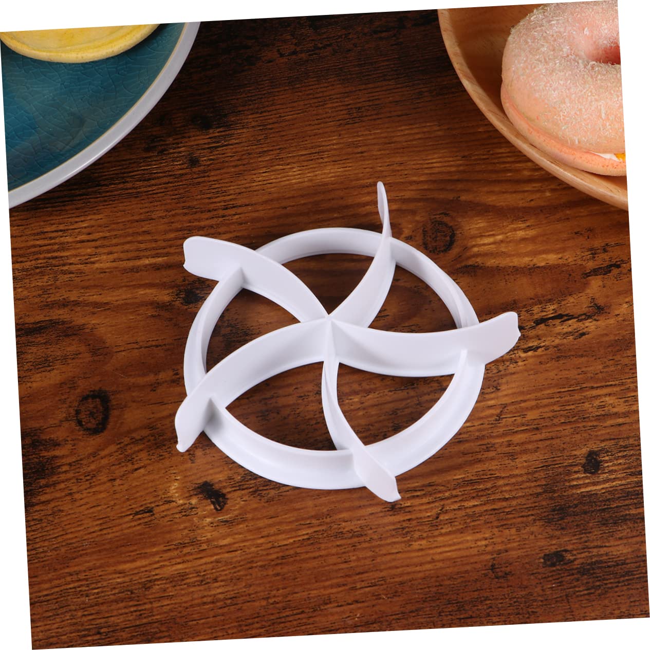 ABOOFAN Diy Bread Press Baking Supplies Embossed White Bakeware Baking Non-stick