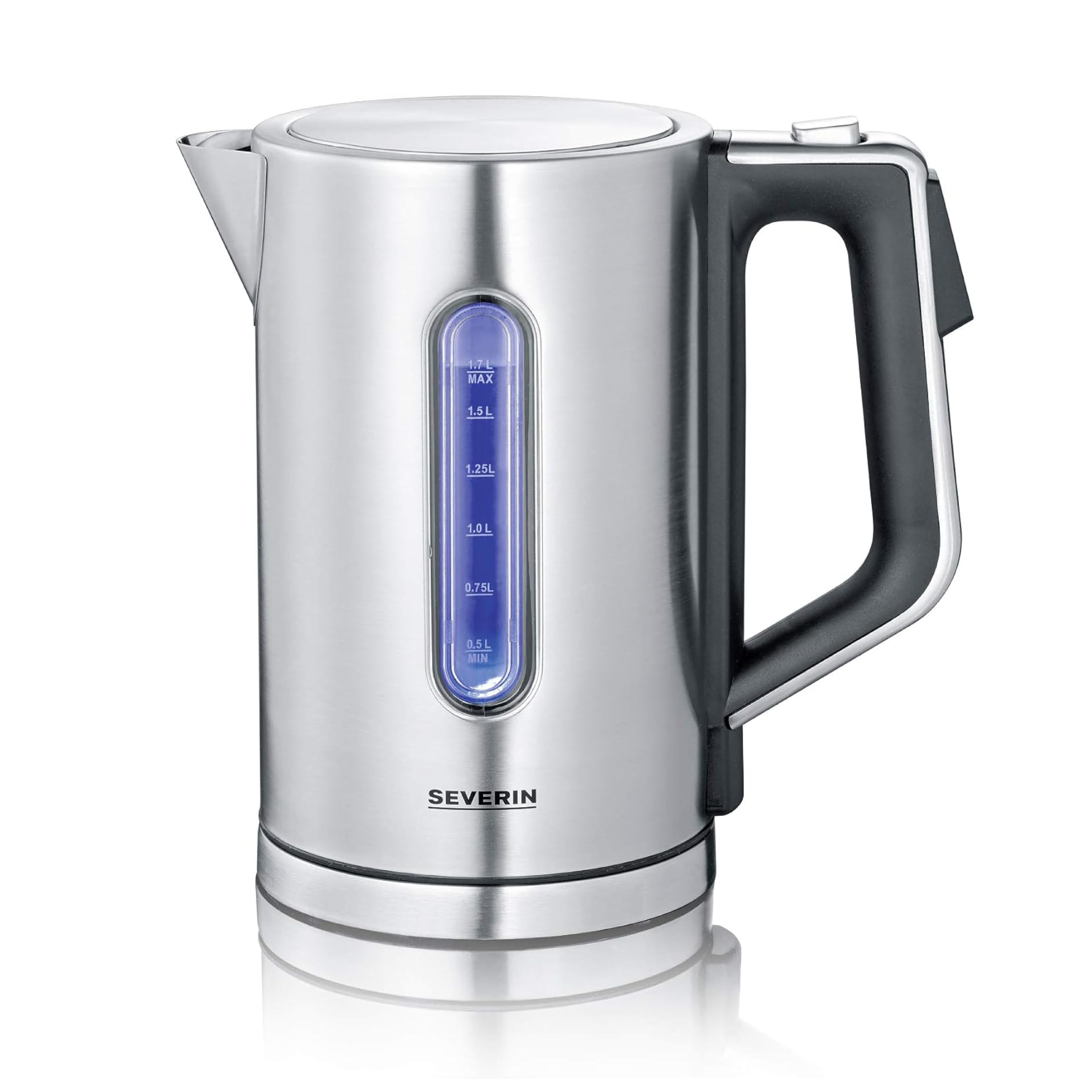 Severin Wasserkocher, 1,7 L, Kalkfilter, 1-Hand-Bedienung, 3000 W