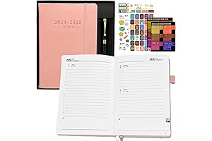 Professional Daily Planner 2024-2025 Full Page per Day