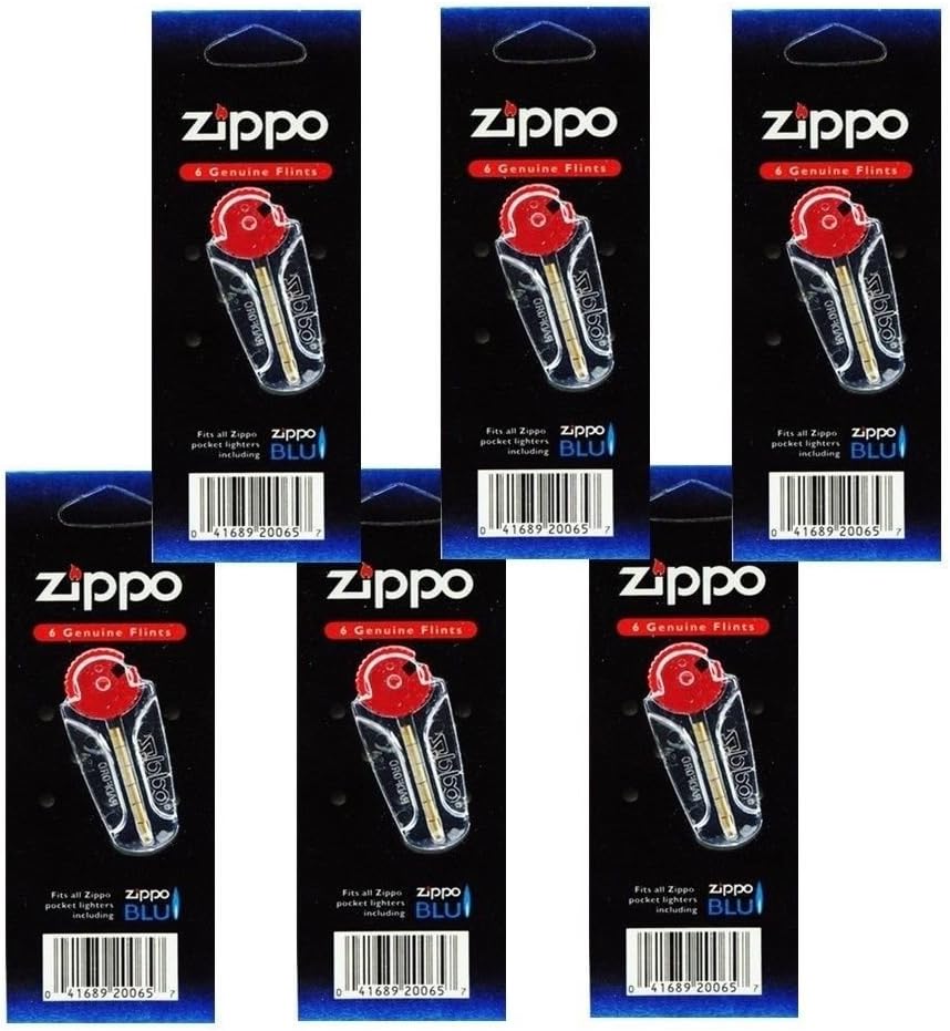 Lighter 6 Flint Card (Total 36 Flints), Black (1FLT-Z)