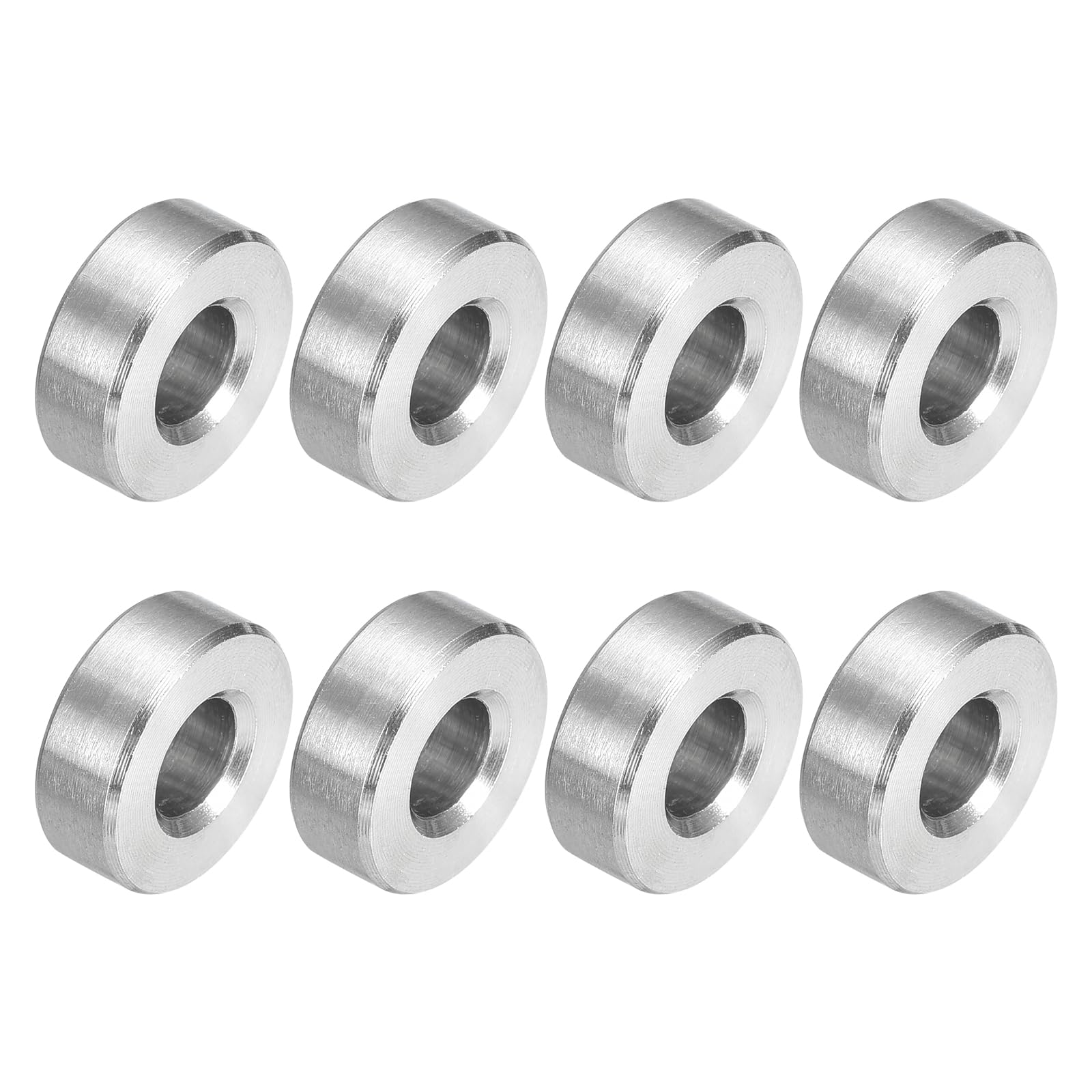 uxcell 8Pcs 304 Stainless Steel Spacer 6mm ID x 14mm OD x 5mm Length(0.24 x 0.55 x 0.2 inch) Screw Standoff Bushing Plain Finish Unthreaded Round