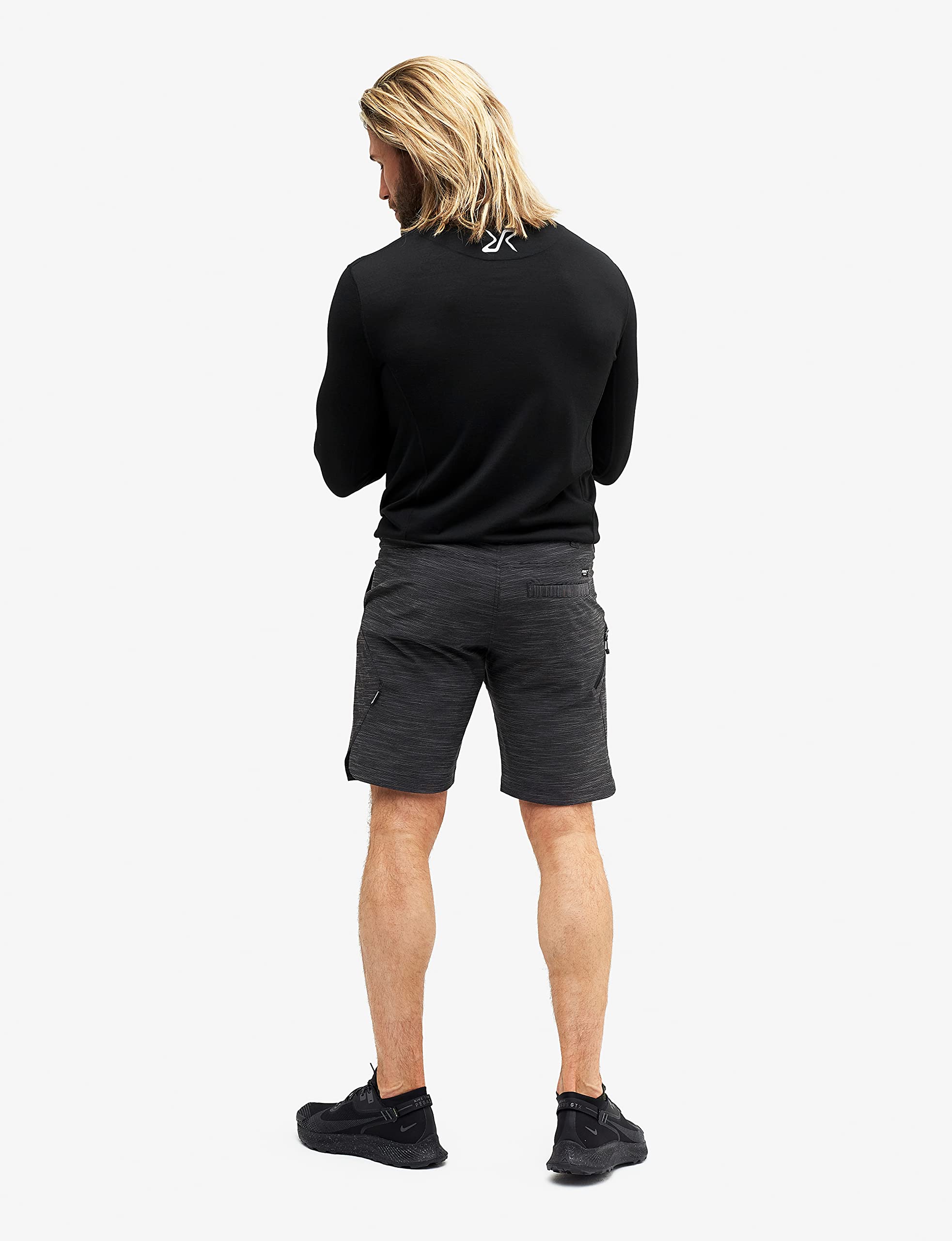 RevolutionRace Hike & Dive Shorts para Hombre, Pantalones Cortos Híbridos de Senderismo