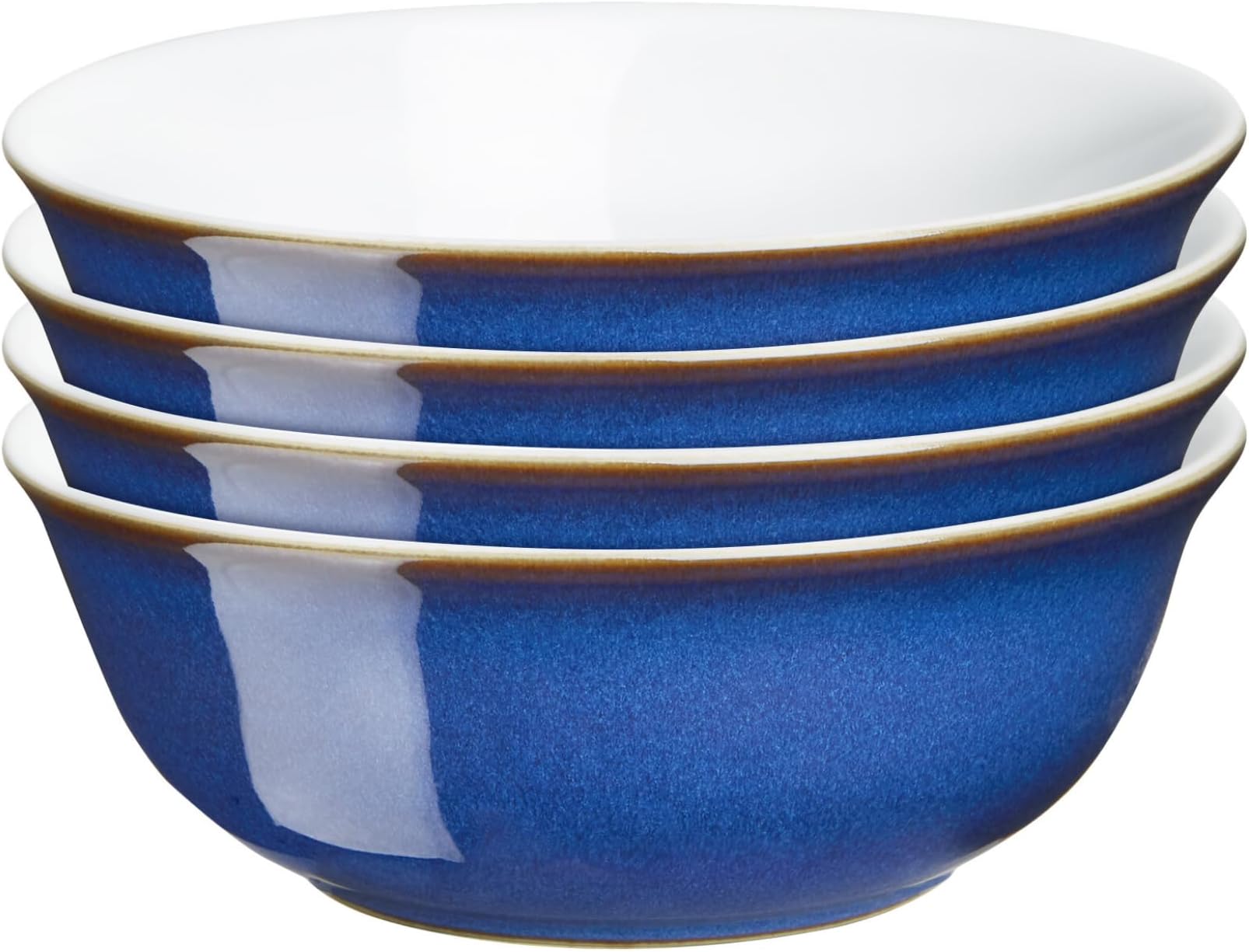 Denby Regency Green Cereal Bowls Set of 2 Dishwasher Microwave Safe Crockery 650ml 16.5cm