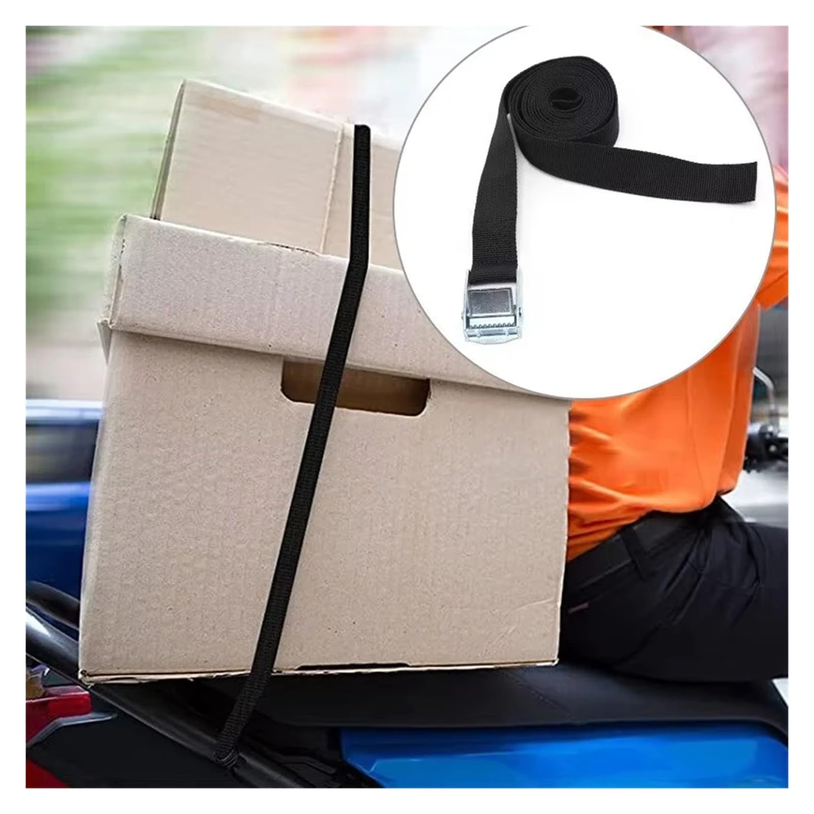 Zurrgurte, Auto-Spannseil, Gepäck-Festgurt, Fracht-Dachträger, Zurrgurte, Ratschen-Bindegurt mit Schnalle, Verstauen, Aufräumen, Ratschengurt(Grey 5m 2pcs)