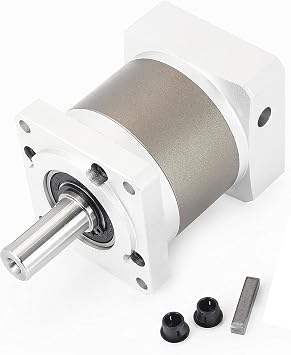 CNCTOPBAOS Nema23 Stepper Motor Planetary Gearbox Speed Reducer 7 Arc-min for 8mm Shaft 57mm Motor Gear Reducer Ratio 201 IP65 3000rpm for CNC Router Benchtop Lathe Machine/3D Printer 201