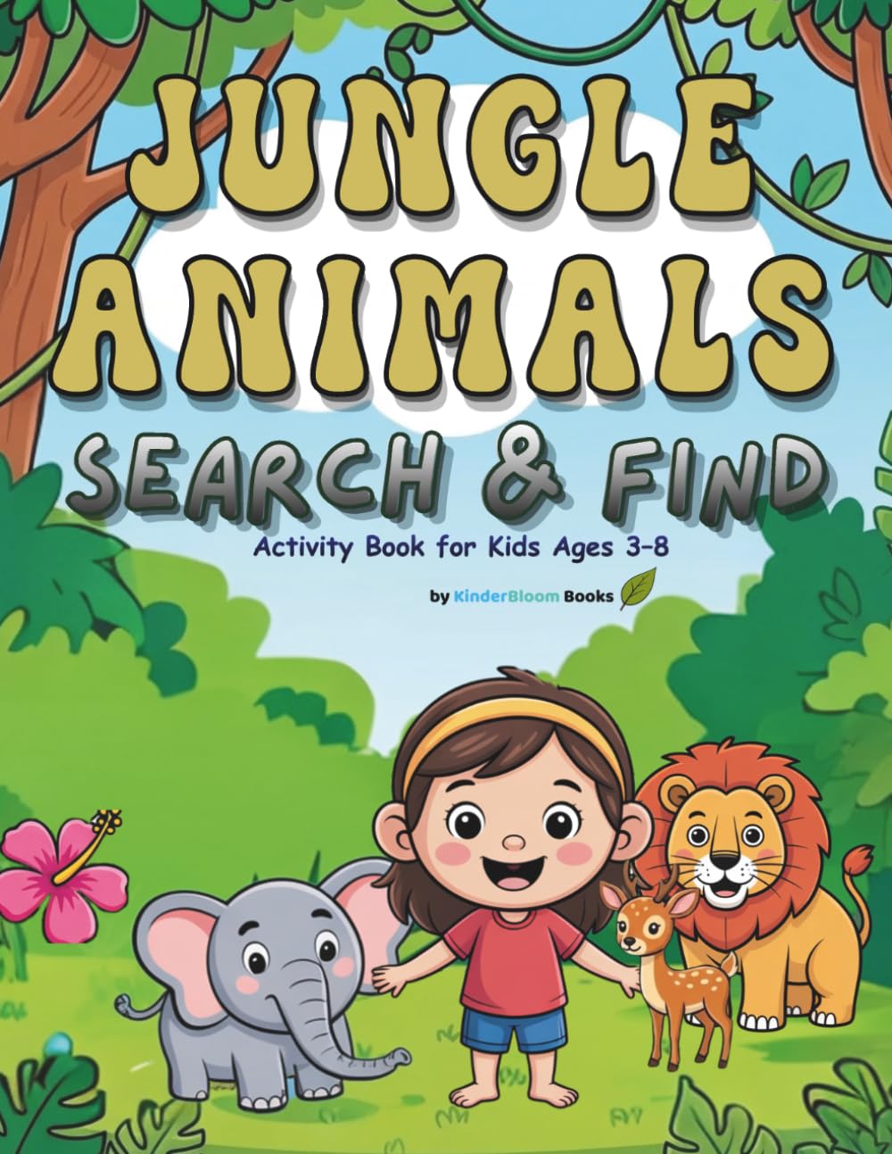 Jungle Animals Search & Find: Activity Book for Kids Ages 3–8 (Search & Find Adventures for Kids)