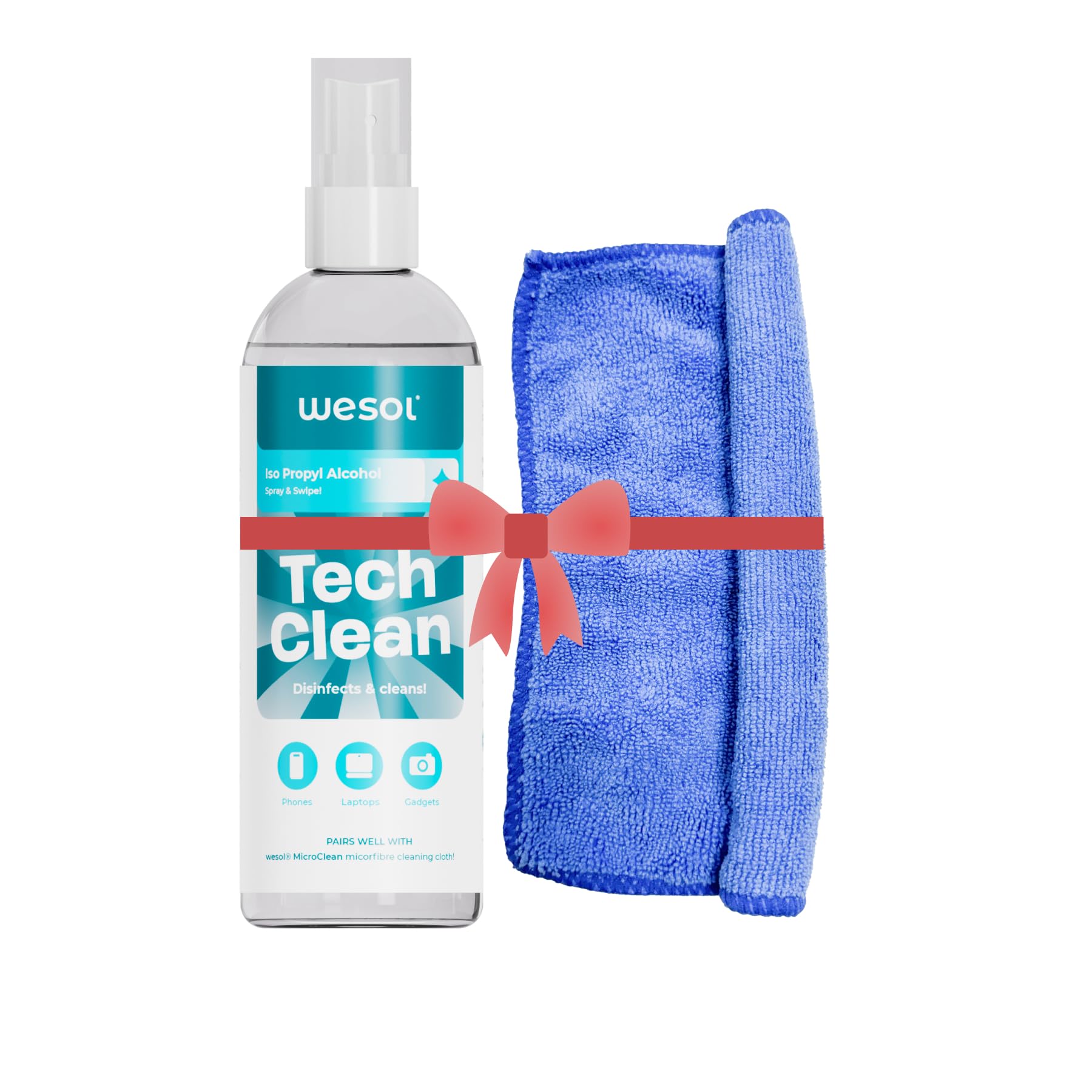 Wesol Gadget Screen Cleaning Spray 100 ml Liquid and Microfibre Cloth (B0DCP7KS37) Amazon Price History, Amazon Price Tracker