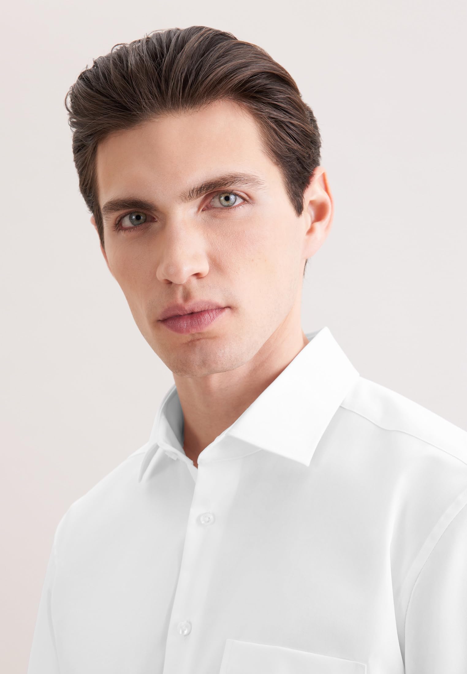Seidensticker Camicia Business da Uomo - vestibilità Comoda - No Stiro - Collo Kent - Maniche Corte - 100% Cotone