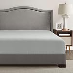 Comfort Spaces All Around Elastic Bedsheet, Warm Weather, Night Sweats, Coolmax Cooling, Moisture Wicking, Super Soft, White, Solid, 650 Thread Count