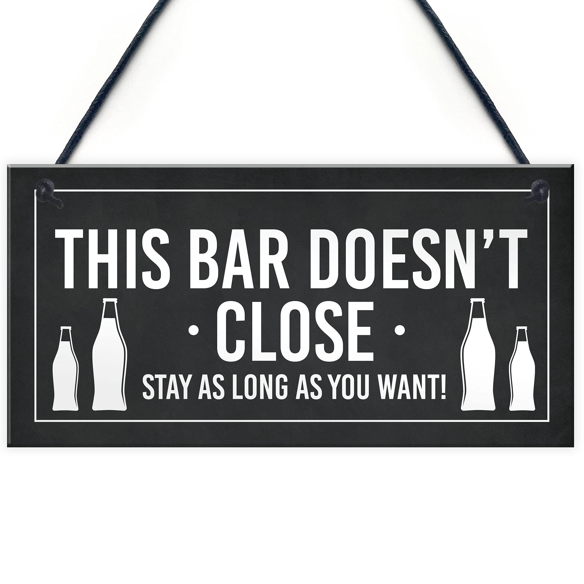 Funny Man Cave Bar Sign Hanging Garage Pub Garden Plaque Beer Alcohol Gift
