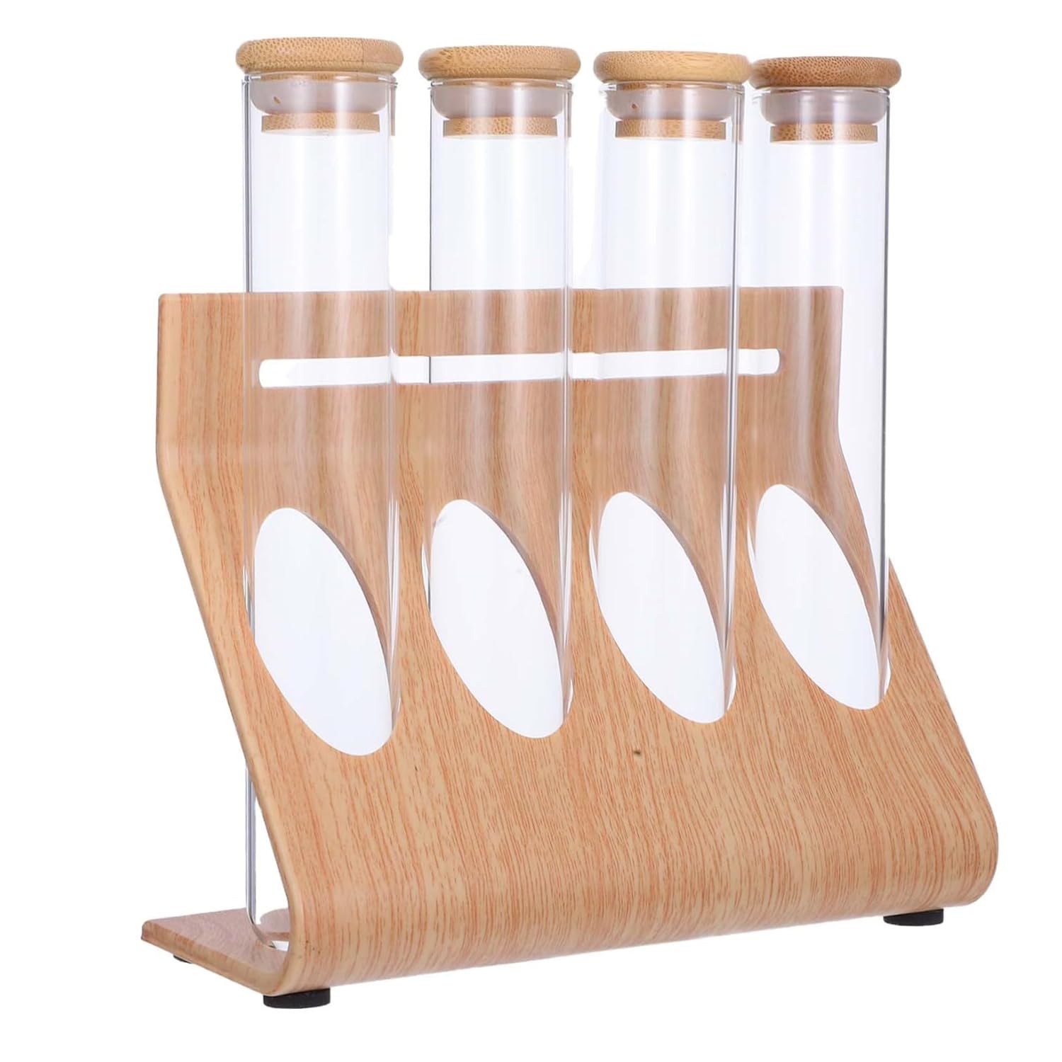 Zerodeko Bean Bottles Rack Coffee Jar Tea Storage Organizer Flower Tea Display Rack