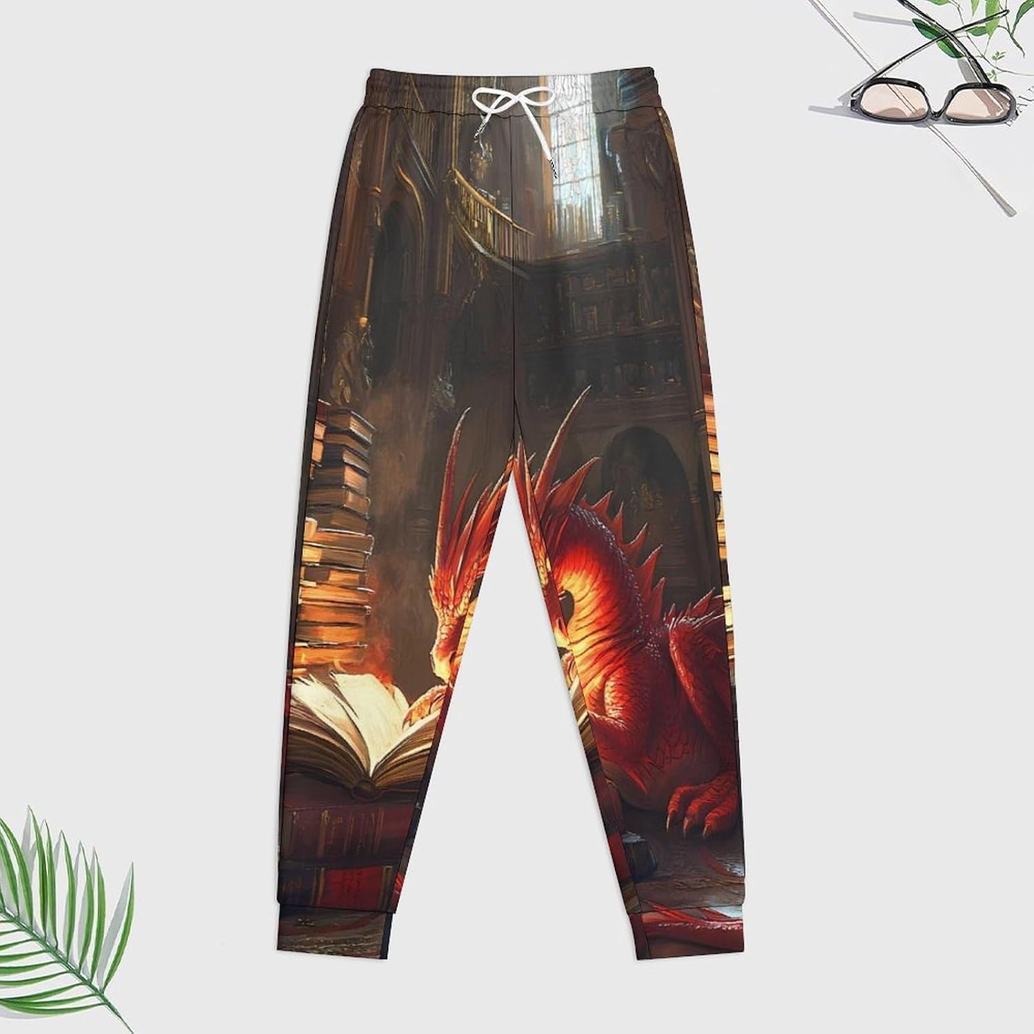 Red Fire Dragon Fantasy (1) Men's Hooded Set Casual 2 Pieces Suits Pullover Tracksuit Hoodies And Sweatpants