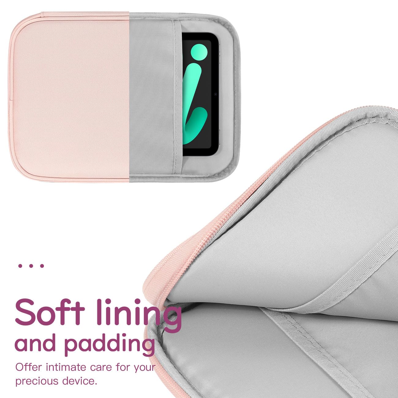 Dadanism 8-9 Housse Pochette Tablette pour iPad Mini 7/6 8,3 2024/2021, iPad Mini 5/4/3/2/1 7,9, Galaxy Tab A9/Tab A7 Lite 8,7/Tab A 8,0, Tab M8 (4/3/2) 8, Tab M9 9 2023, Bleu