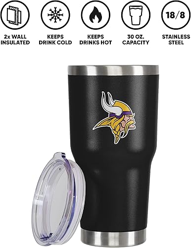 Vista 25 de FOCO NFL Team Logo 30oz Insulated Stainless Steel Travel Mug Tumbler