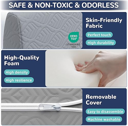 Miniatura 3 de Protector de cama para niños pequeños, riel de espuma para niños pequeños, riel de cama de seguridad suave para niños, riel lateral de cama para