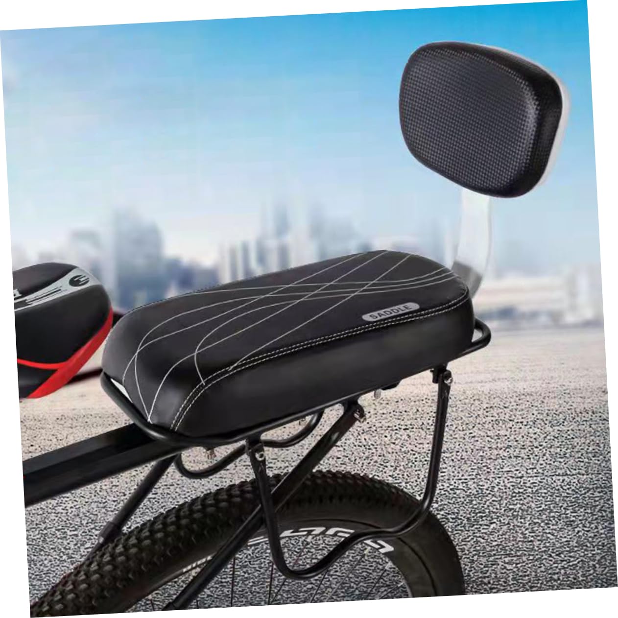 UPKOCH Asiento Trasero para Bicicleta Cojín Ergonomico y Resistente Accesorio para Niño Niña Compatible con Bicicletas De y Urbanas