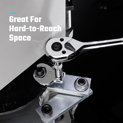 Miniatura 5 de DURATECH Juego de llaves para pata de gallo de 10 piezas, 38 pulgadas, juego de llaves de extremo abierto, SAE, 38"-1", acero CR-V, con organizador