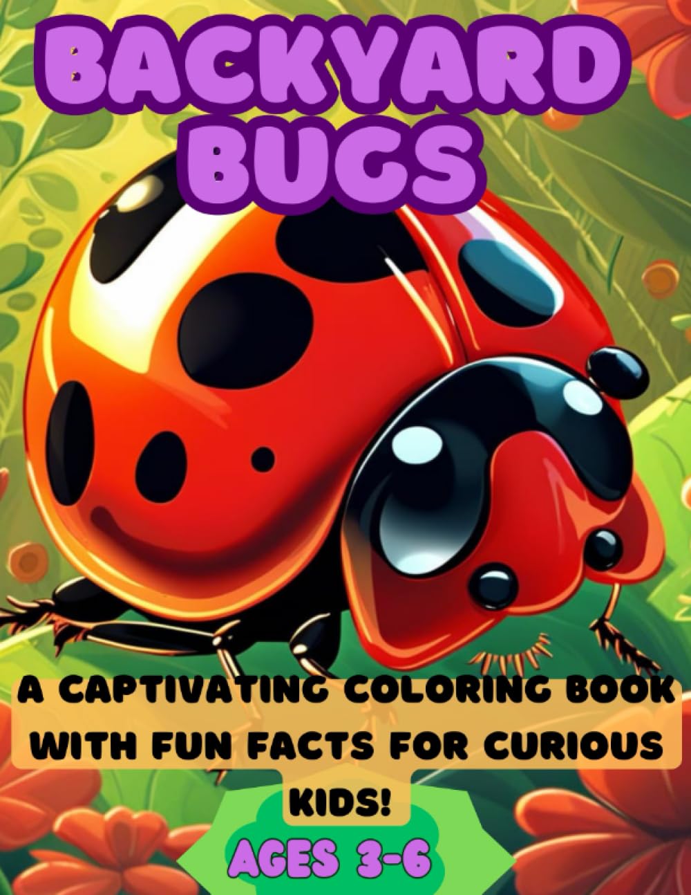 Backyard bugs: A Captivating Coloring book with fun Facts for Curious Kids!