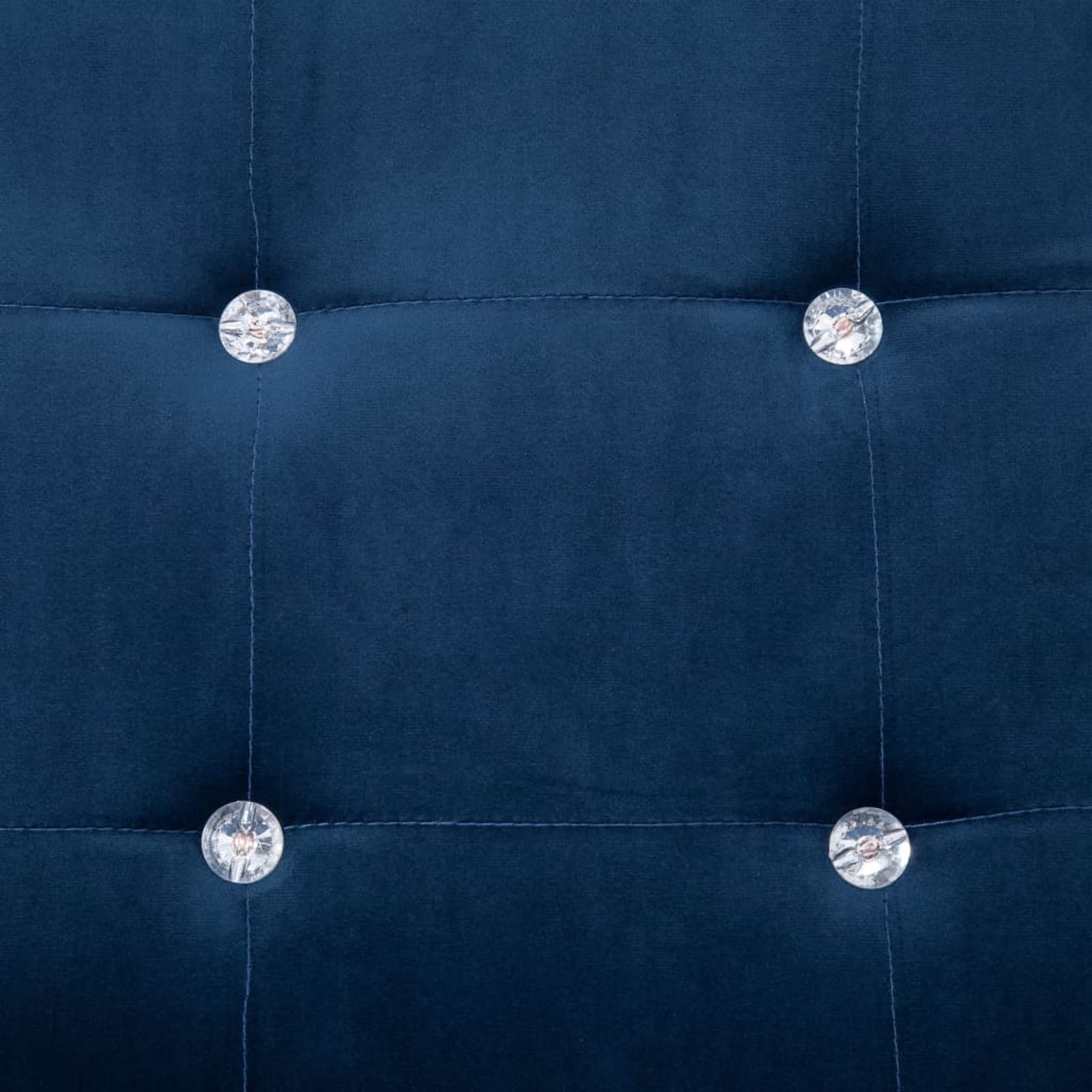 LAPOOH 2-Sitzer-Sofa mit Armlehnen, Couch für Wohnzimmer, für Wohnungen, Loungesofa, Sofas & Couches, Relaxsofa, Blau Chrom und Samt