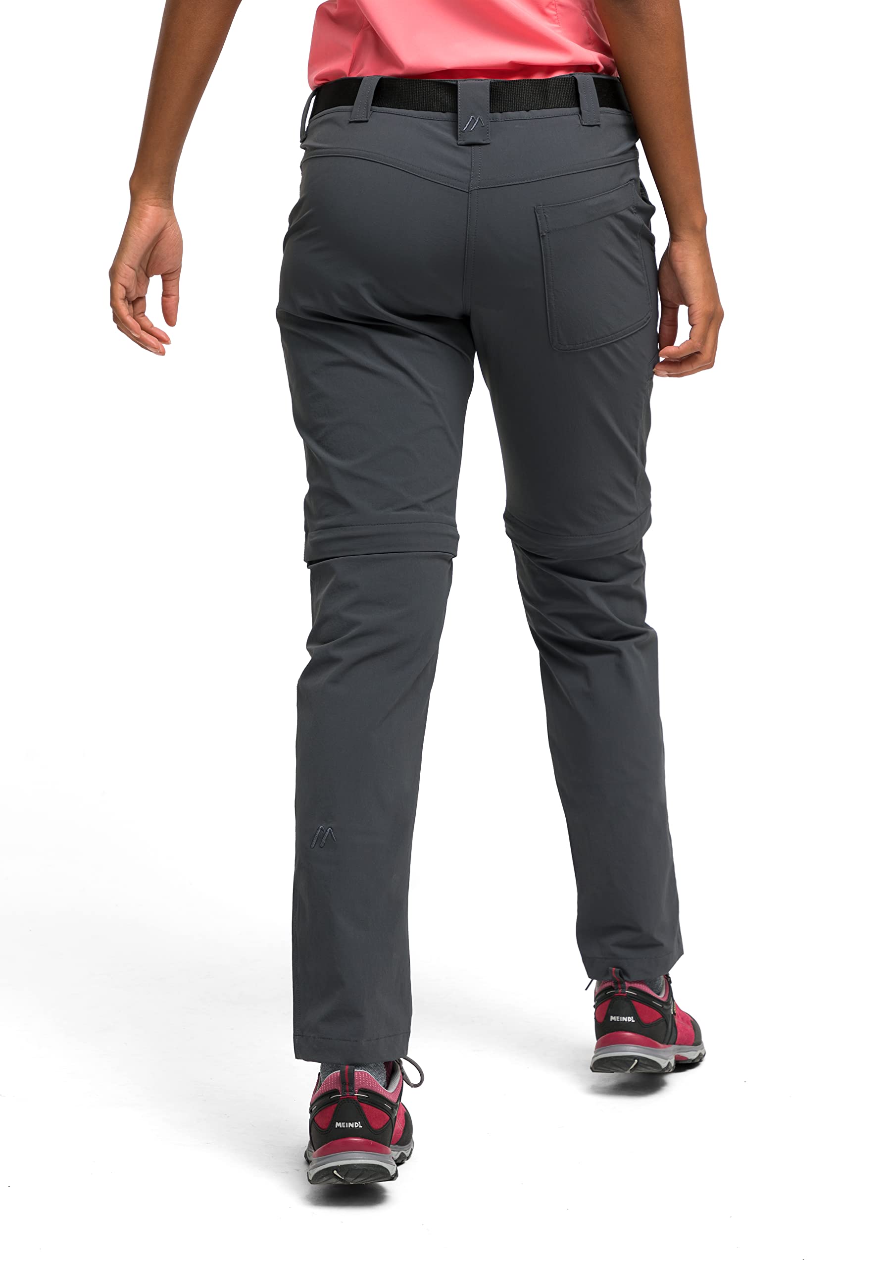 Maier Sports Inara Slim Zip, Damen Wanderhose, Wasserabweisende Hose für Trekking und Hiking, Enganliegender Schnitt, Zipp-Off-Funktion, PFC-frei, mSTRETCH pro 4 & Dryprotec
