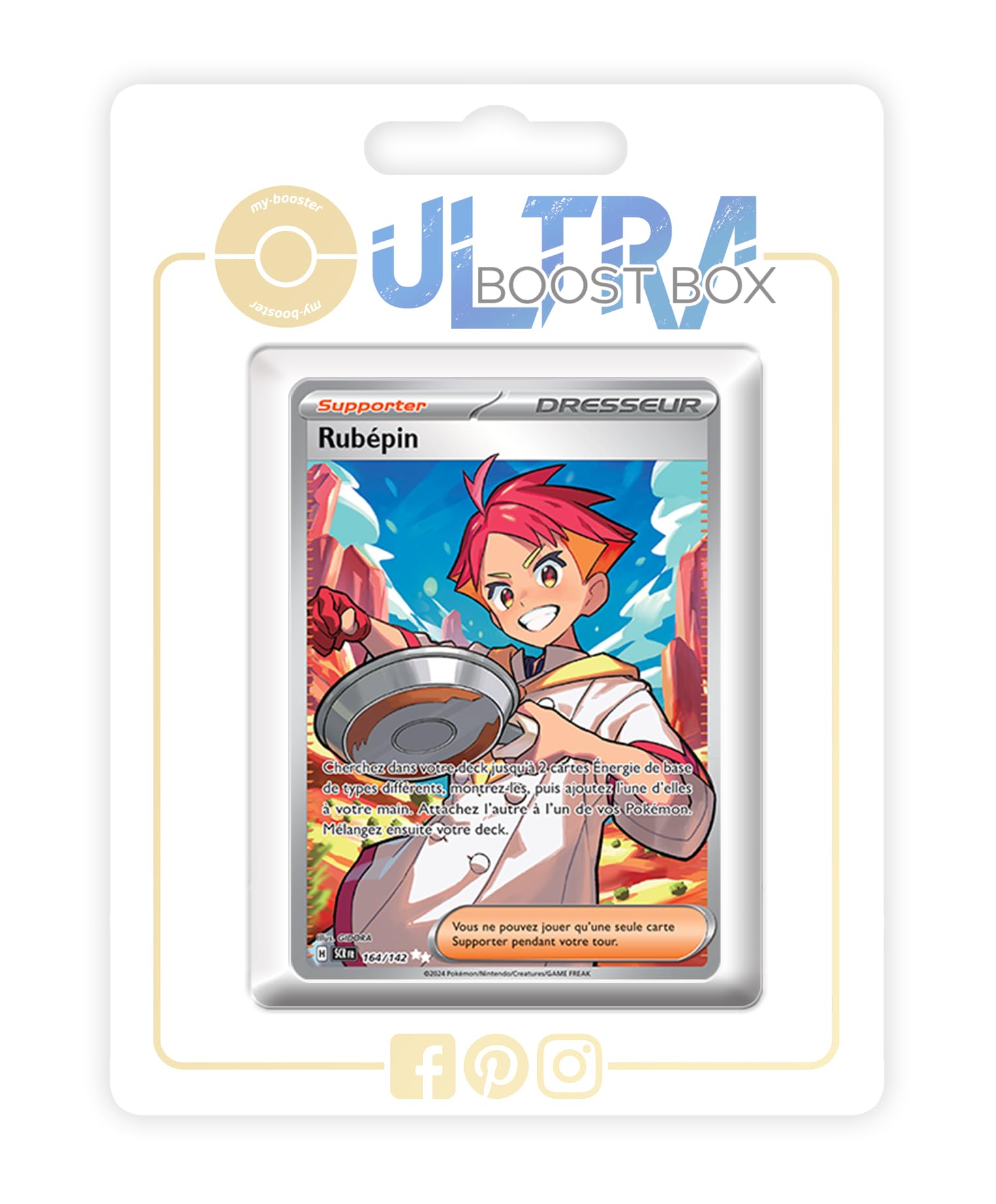 my-booster Rubépin (Piros) 164/142 Allenatore Full Art Secreto X Écarlate et Violet 7 Couronne Stellaire - Box di 10 carte Pokémon Francese