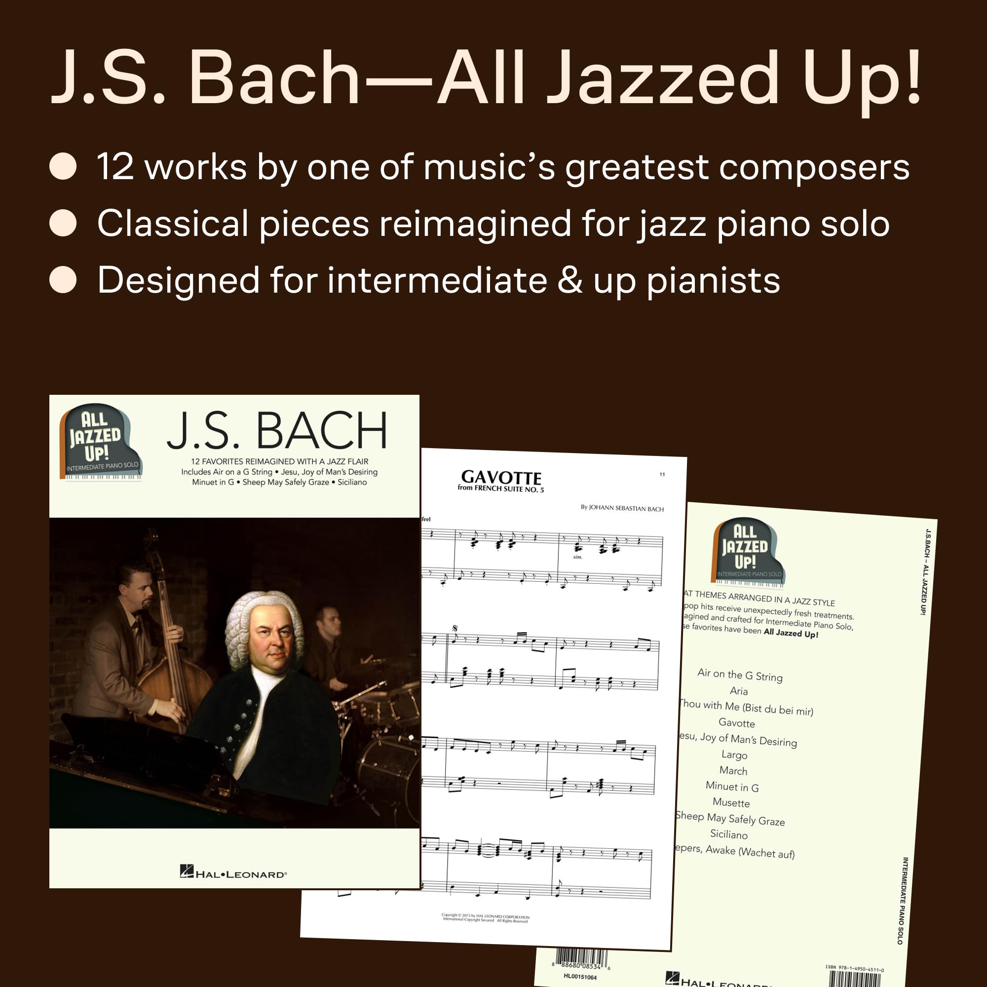 J.s. bach - all jazzed up! piano: Intermediate Piano Solo