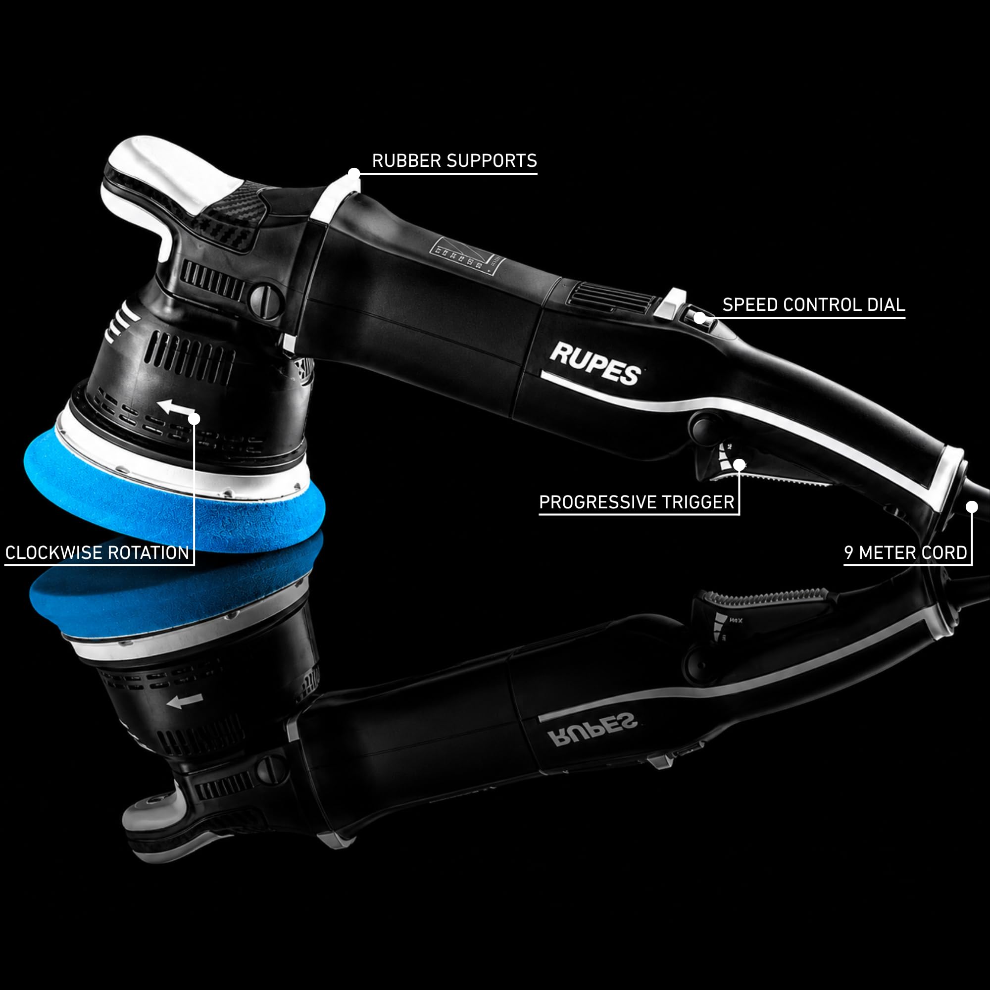 Rupes LK900E Big Foot Gear - Pulidor de doble acción