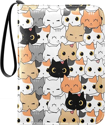 Carpeta de tarjetas de 400 bolsillos con 50 páginas extraíbles, 3 anillos y 4 bolsillos para tarjetas de juego TCG