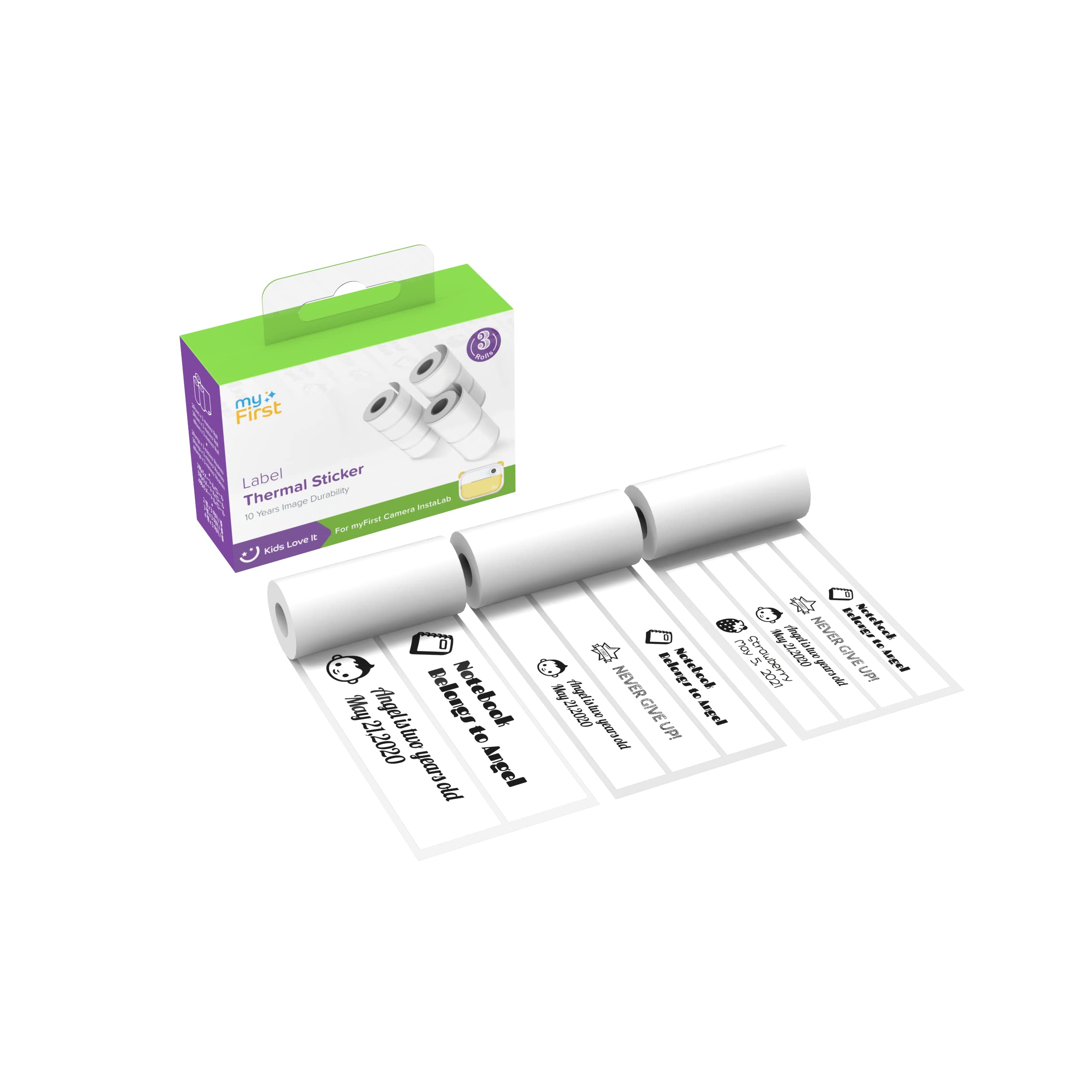 myFirst Thermal Sticker White Label for Camera Insta Wi