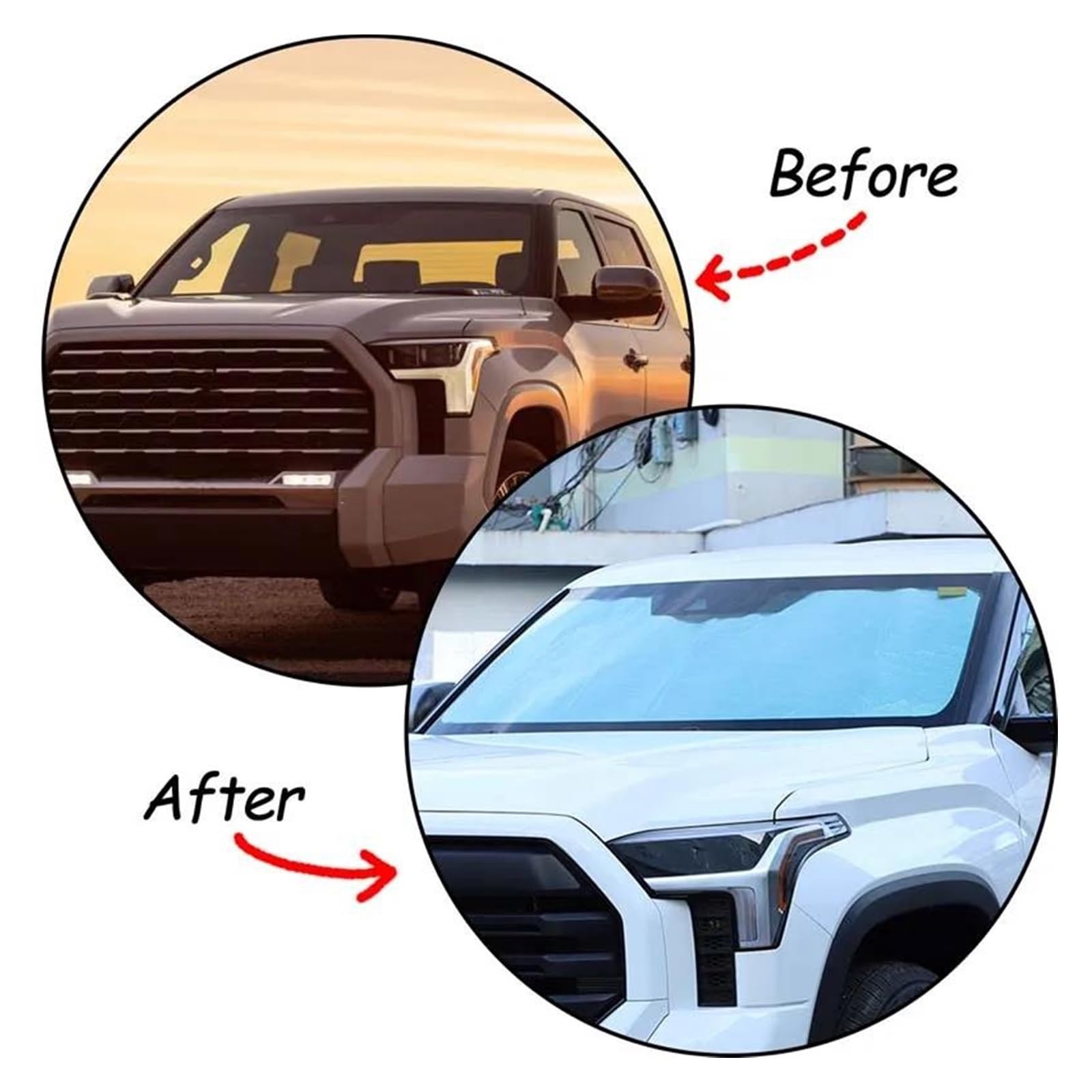 Parasol Coche Anti para Toyota para Tundra 2022 2023 Cubierta Parasol Parabrisas Delantero Parasol Protección UV Visera Cortina Cubierta Parasol Parabrisas Delantero Parasol Reflectante Coche