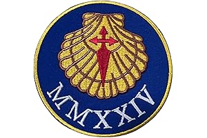 Embroidered Iron-on or Sew-on Travel Souvenir Patch for Camino de Santiago 2024