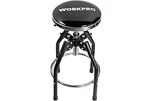 WORKPRO Heavy Duty Adjustable Hydraulic Shop Stool