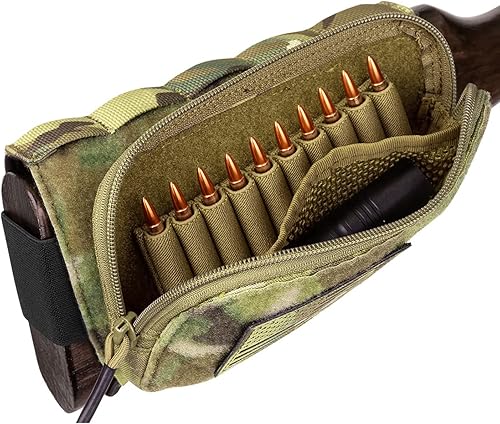 Miniatura 1 de PETAC GEAR Rifle táctico Buttstock Packsoporte de carcasa ajustable bolsa de descanso mejillas para acción prolongada..