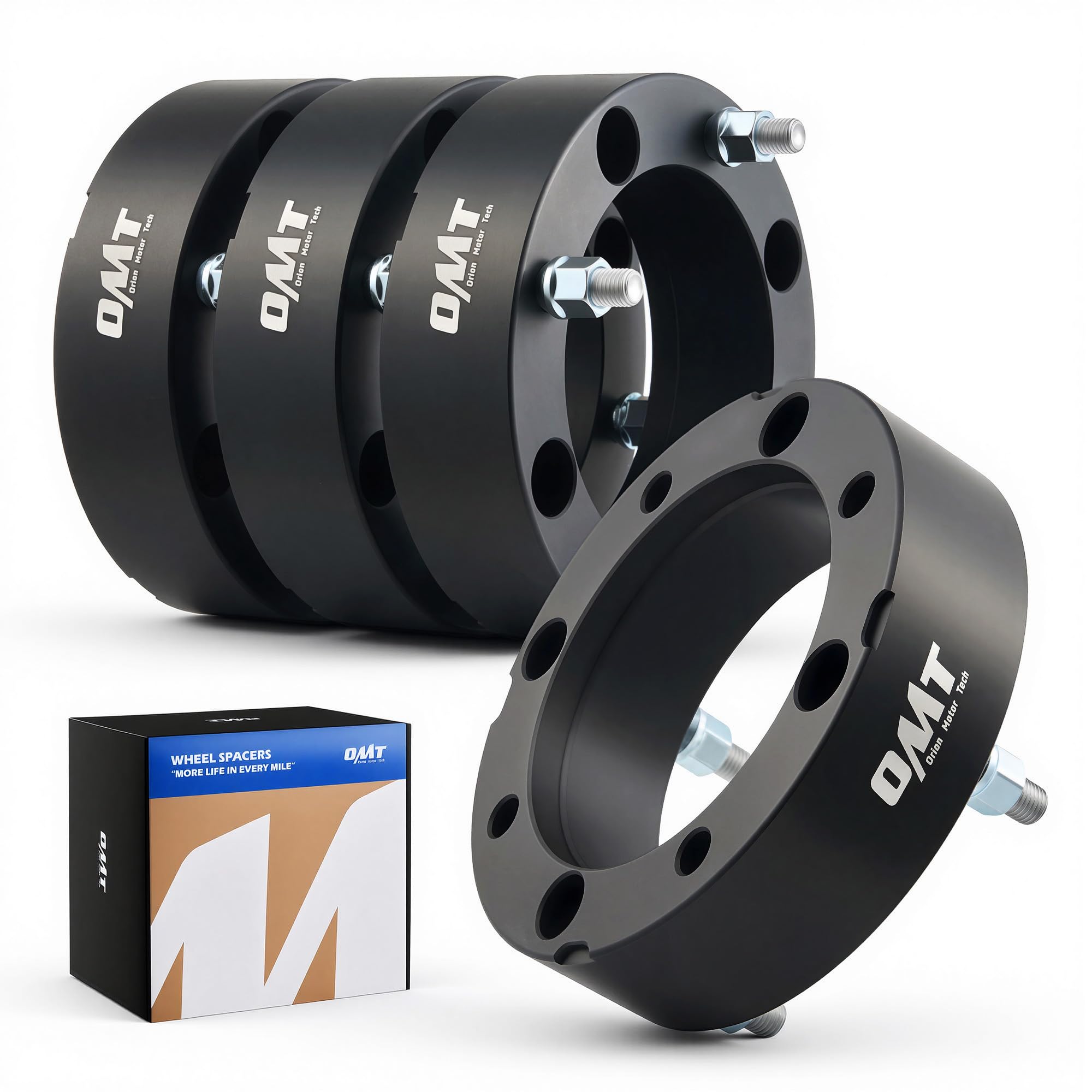 OMT 4x156 ATV Wheel Spacers with 131mm Center Hub Bore, Set of 4