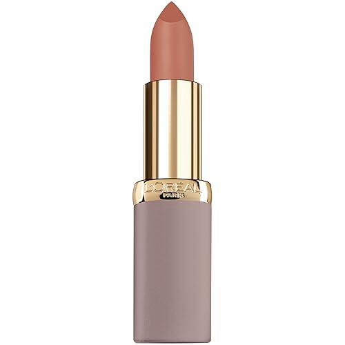 L'Oreal Paris Cosmetics Labial Colour Riche ultra mate altamente pigmentado, color piel
