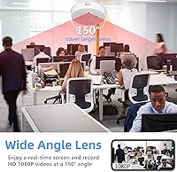 Vista 6 de TANGMI Cámara oculta Detector de humo Video Cámara pequeña 1080P HD Cámara inalámbrica WiFi con visión nocturna y detección de movimiento Cámara