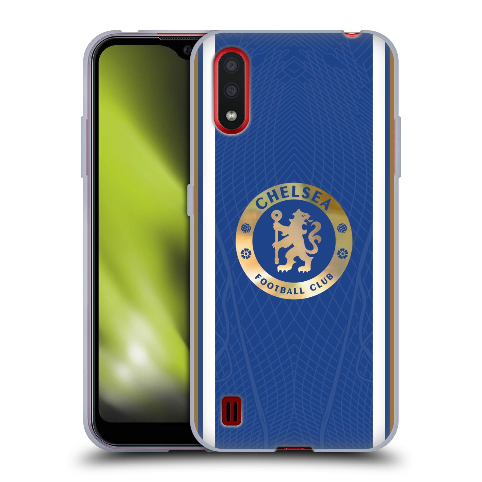 Head Case Designs Officially Licensed Chelsea Football Club Home 2023/24 Kit Gel Case [Military Grade Protection] Compatible With Samsung Galaxy M01 (2020) — image 1