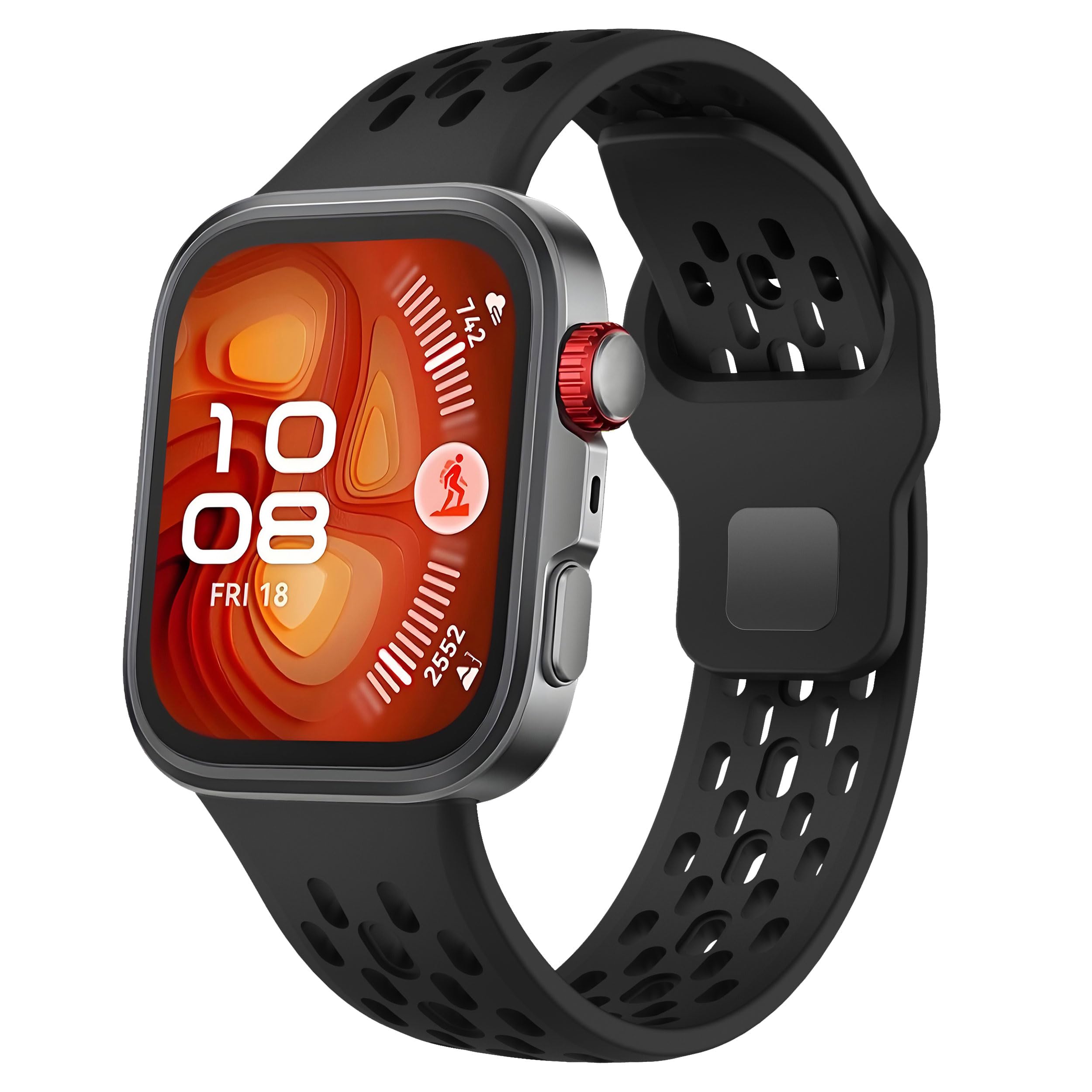 XMUXI Compatible with Huawei Watch Fit 4 Pro Band Silicone Replacement Bands Quick Release Sport Straps for Huawei Watch Fit 3 Strap-image-13