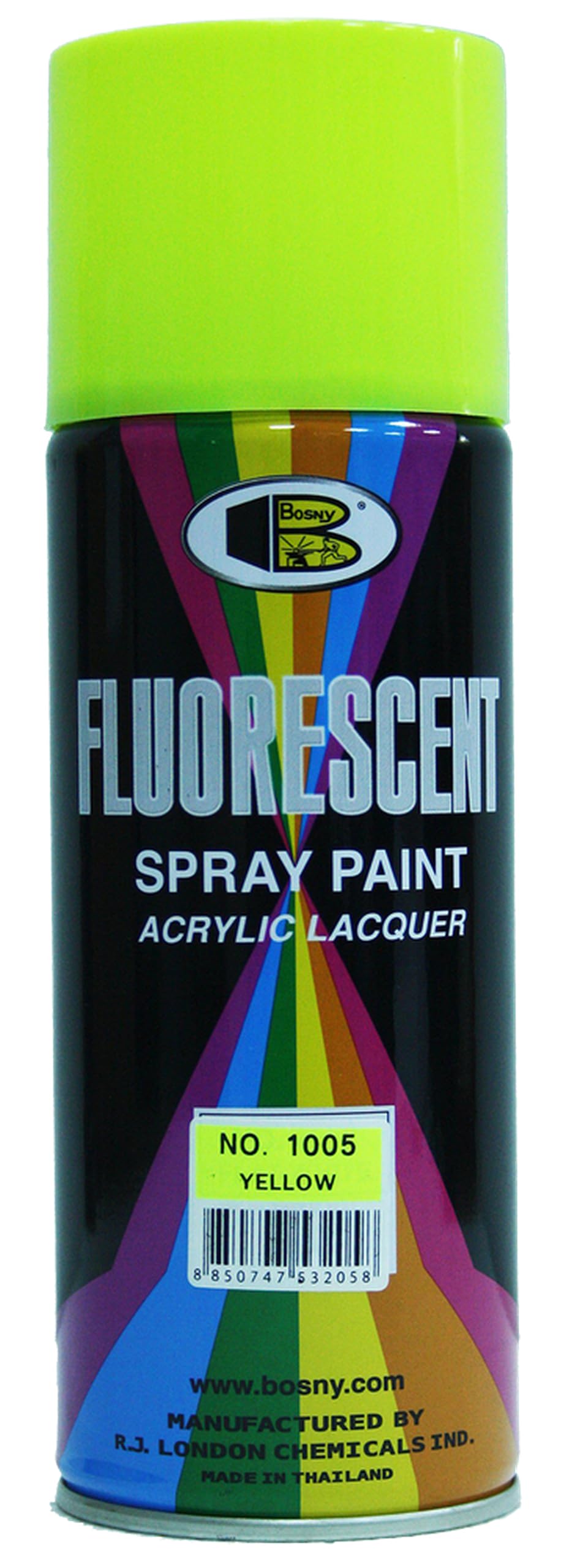 BOSNY Aerosol Spray Paint (400 ml, Fluorescent Yellow)