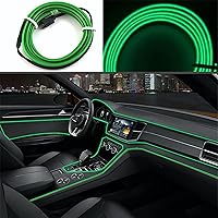Vista 5 de 9.8 ft de iluminación interior del coche tira auto LED cuerda de alambre de la atmósfera auto lámpara decorativa luz de neón flexible DIY