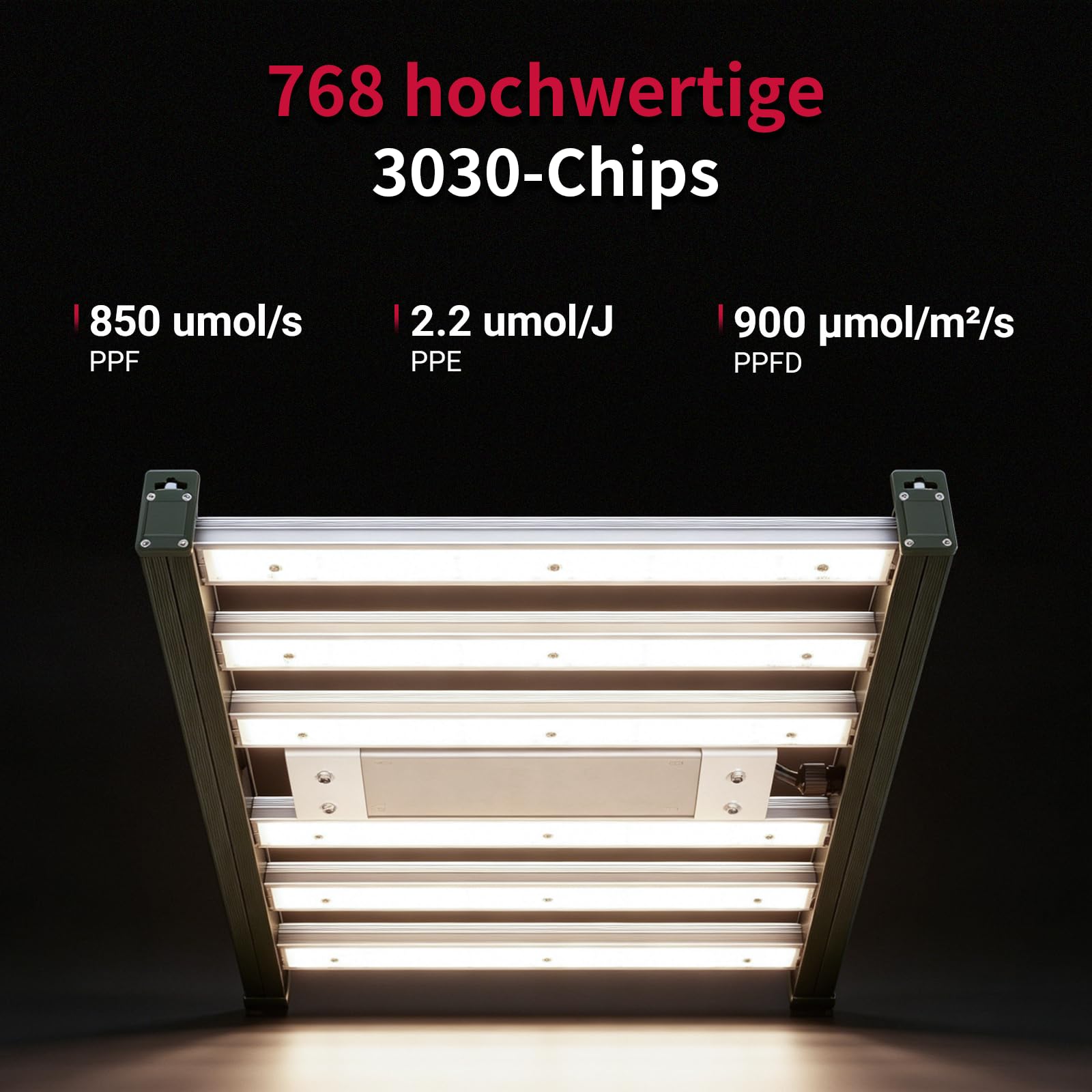 Lámpara LED de cultivo de 240 W, 3030, espectro completo, IP65, para carpa de cultivo de 80 x 80 cm, 100 x 100 cm, atenuación 0% – 100% para plantas de interior, plántulas y flores, para cultivo de