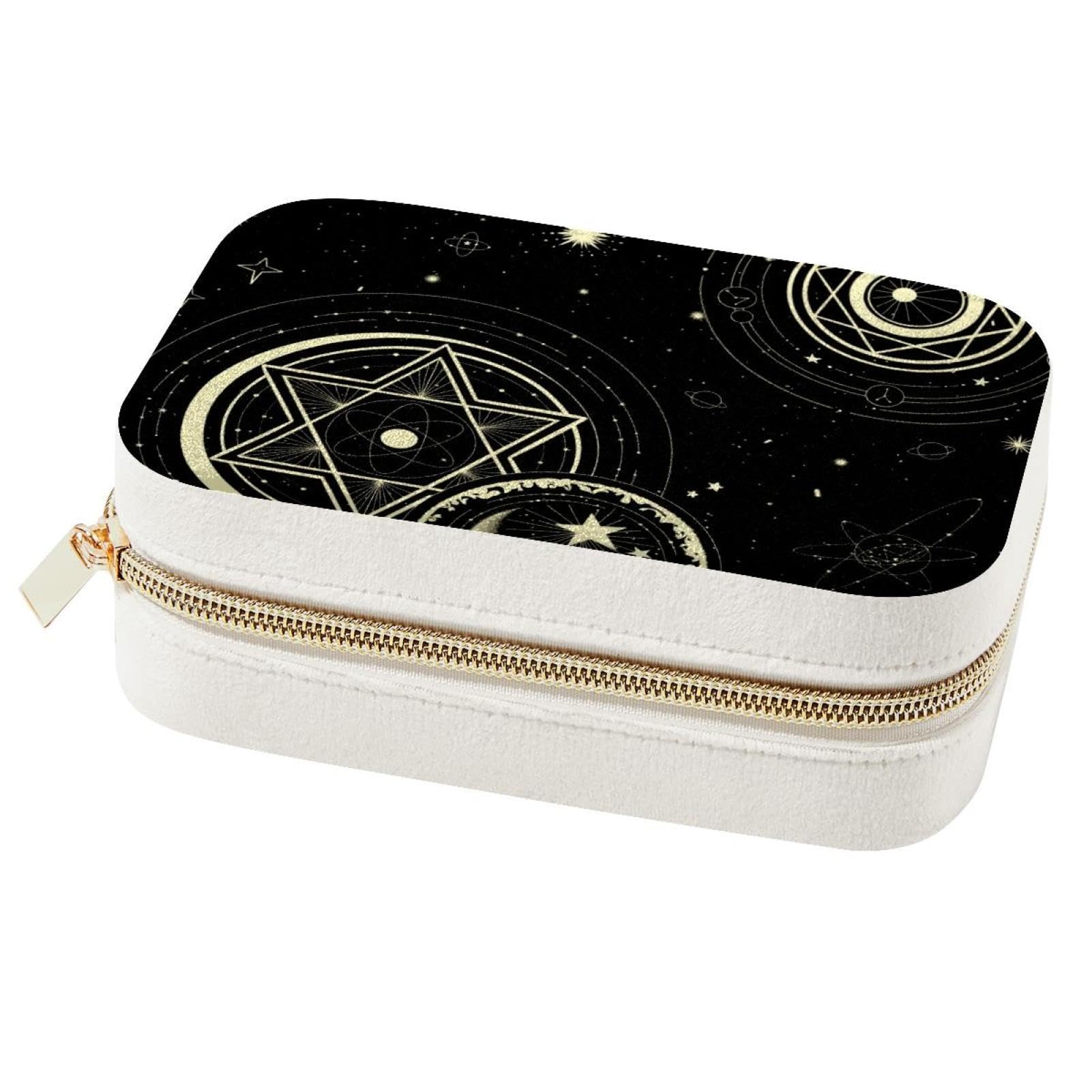 Boîte à bijoux portable Constellation pour voyage et rangement bagues