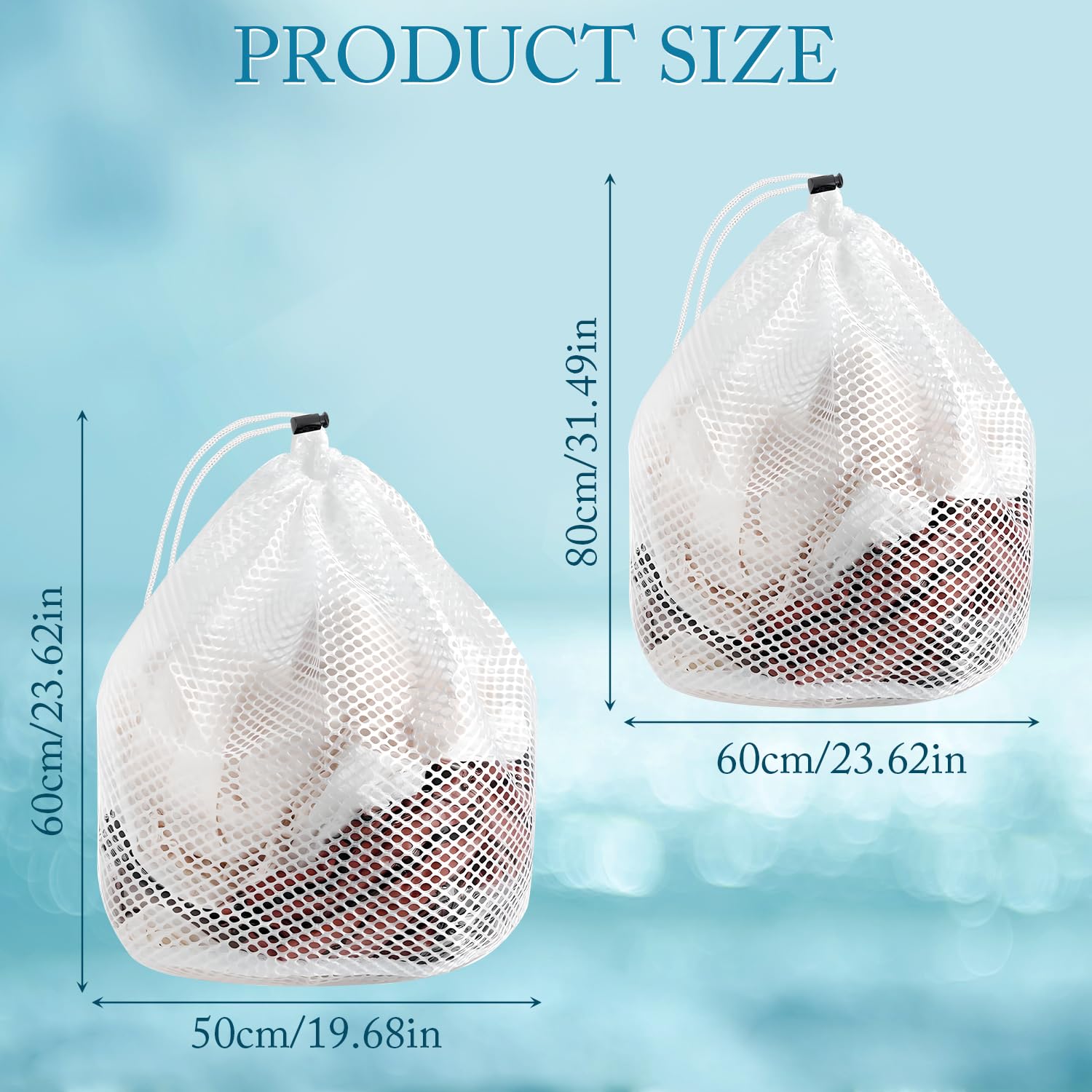 2Pcs Mesh Laundry Bags - Image 2