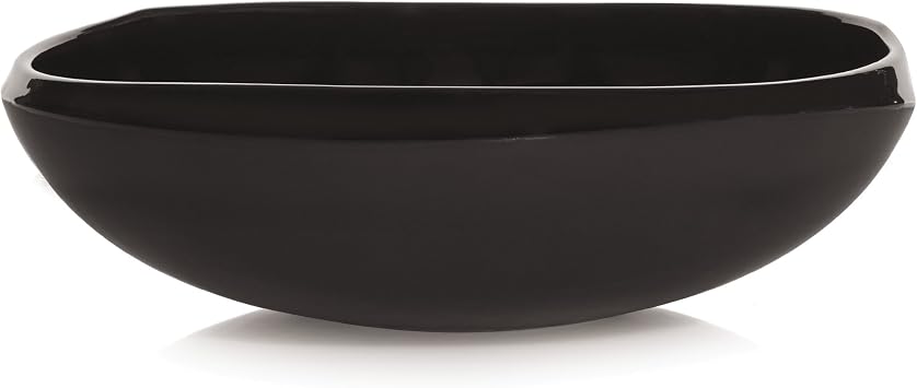 Chamfer Porcelain Bowl, 10-Inch, Noir