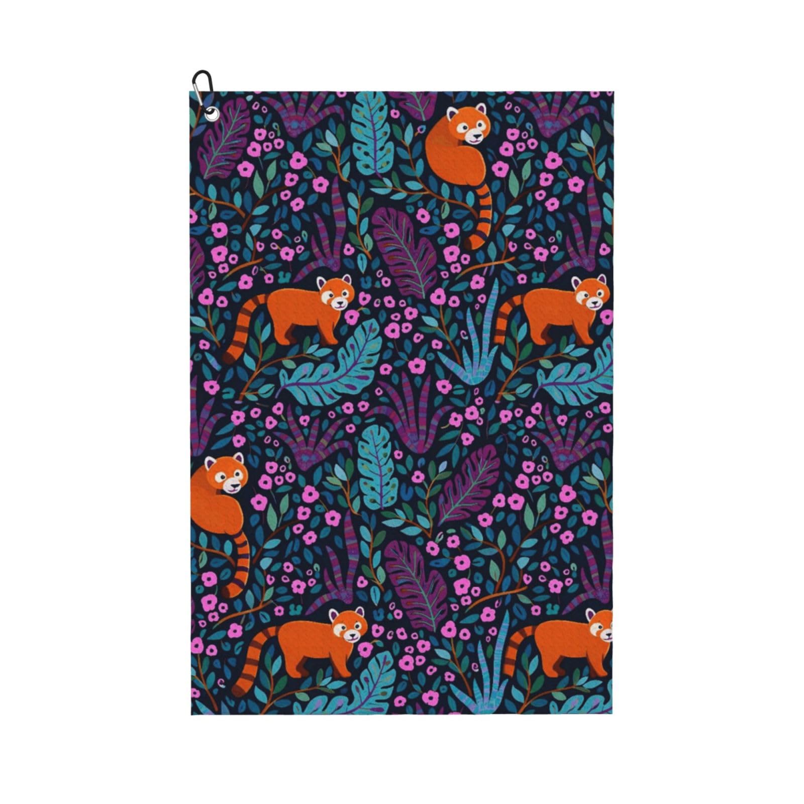 BSDFGSDD Red Panda & Leaves Golf Towel 24 x 16 inches