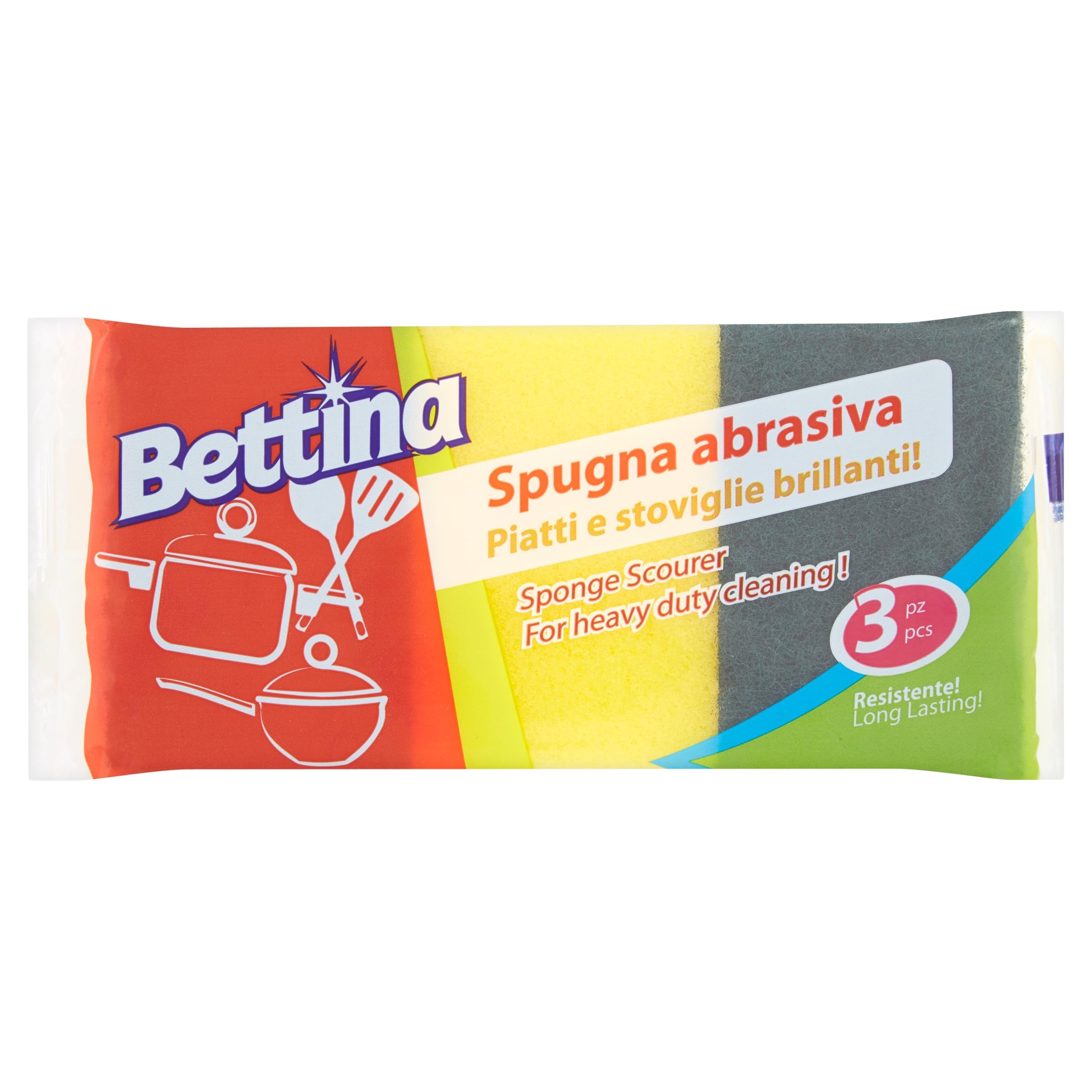 BETTINA - gąbka, wielokolorowa 3 sztuki