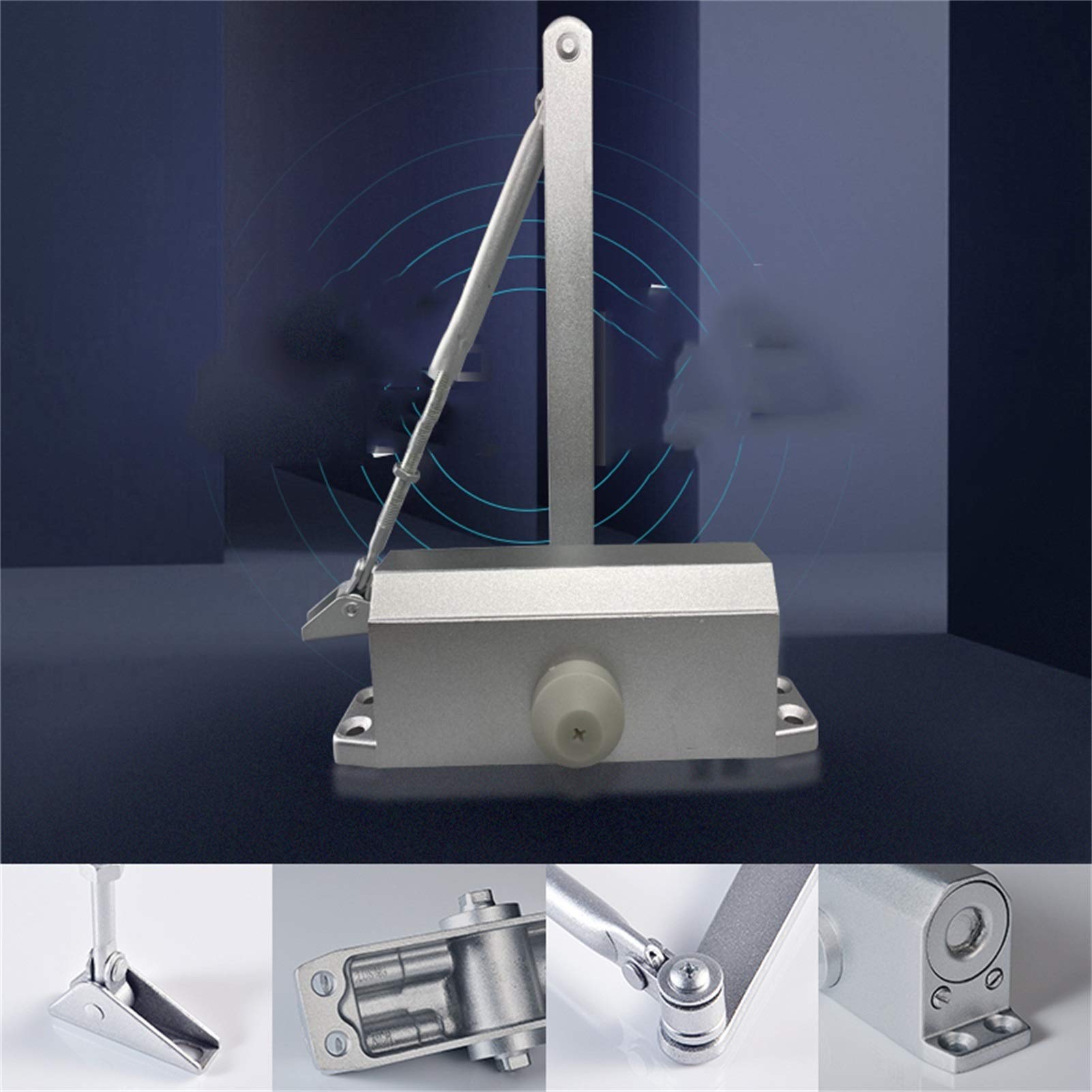 Hydraulischer Türschließer, strapazierfähig, einstellbare Geschwindigkeit, antioxidativ, rostfrei, automatisches Verschlusssystem für Zuhause und Büro