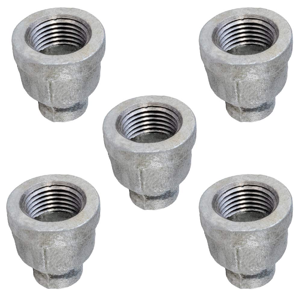 Raccord réducteur 1 x 1/2 pouce en fer malléable fileté Supply Giant GMRC1002-5 lot de 5